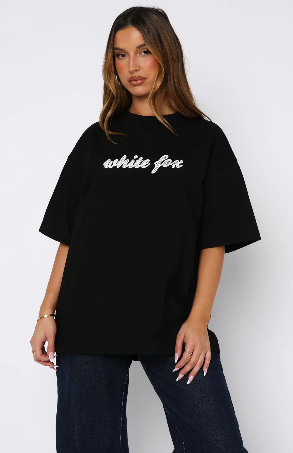 Call On You Oversized Tee Black - luluinthesky