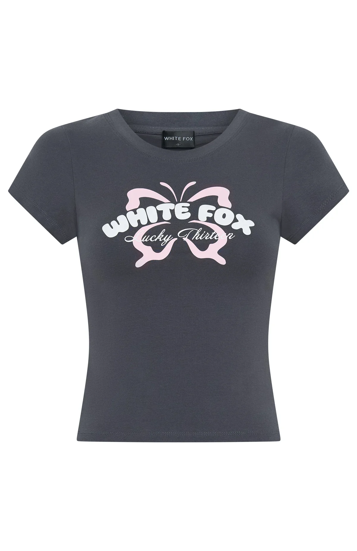 Lucky Thirteen Audrina Baby Tee Volcanic - luluinthesky