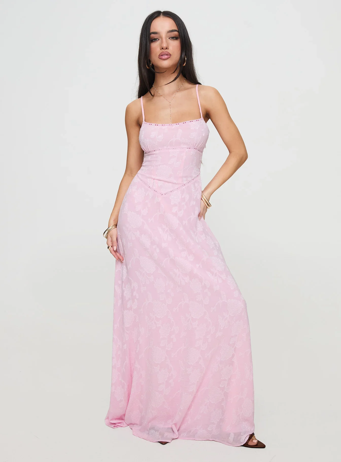 South Of France Maxi Dress Pink - luluinthesky
