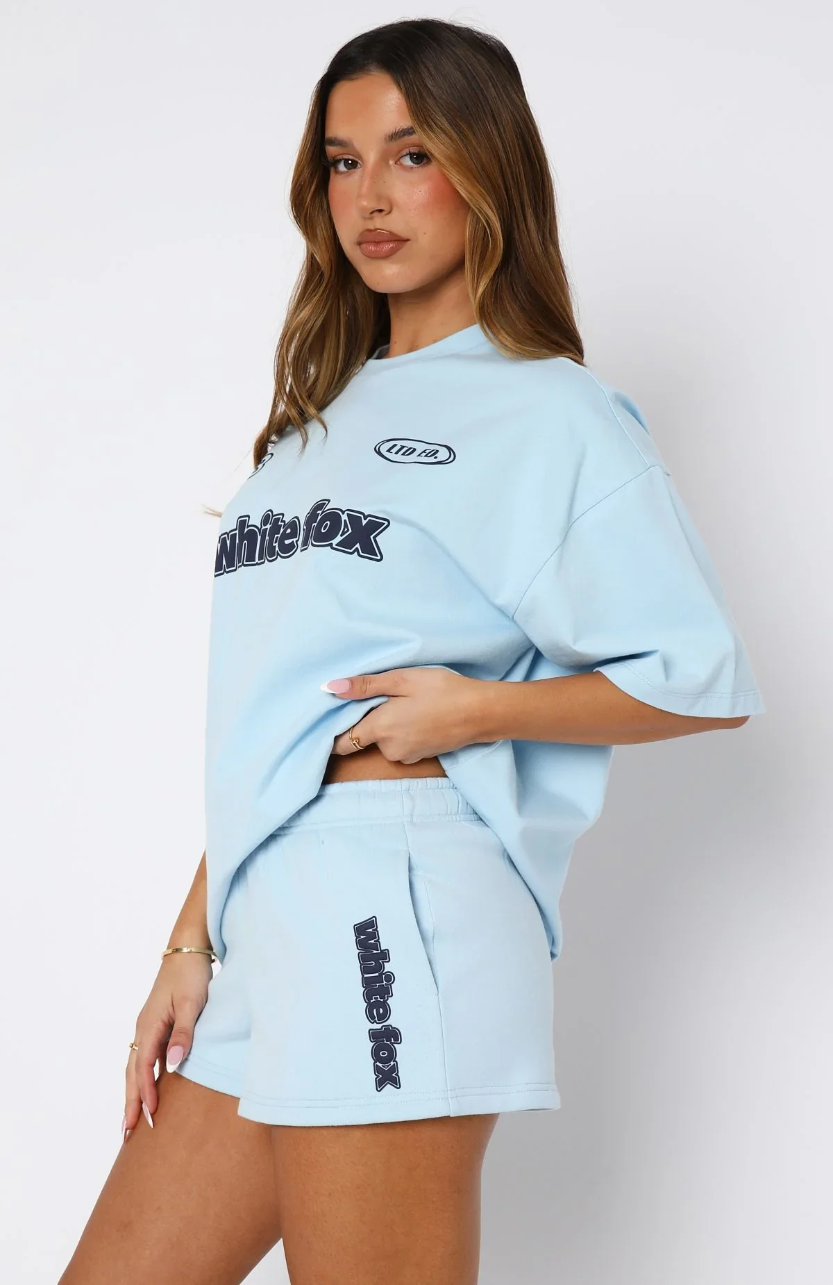 Ready To Go Lounge Shorts Baby Blue - luluinthesky