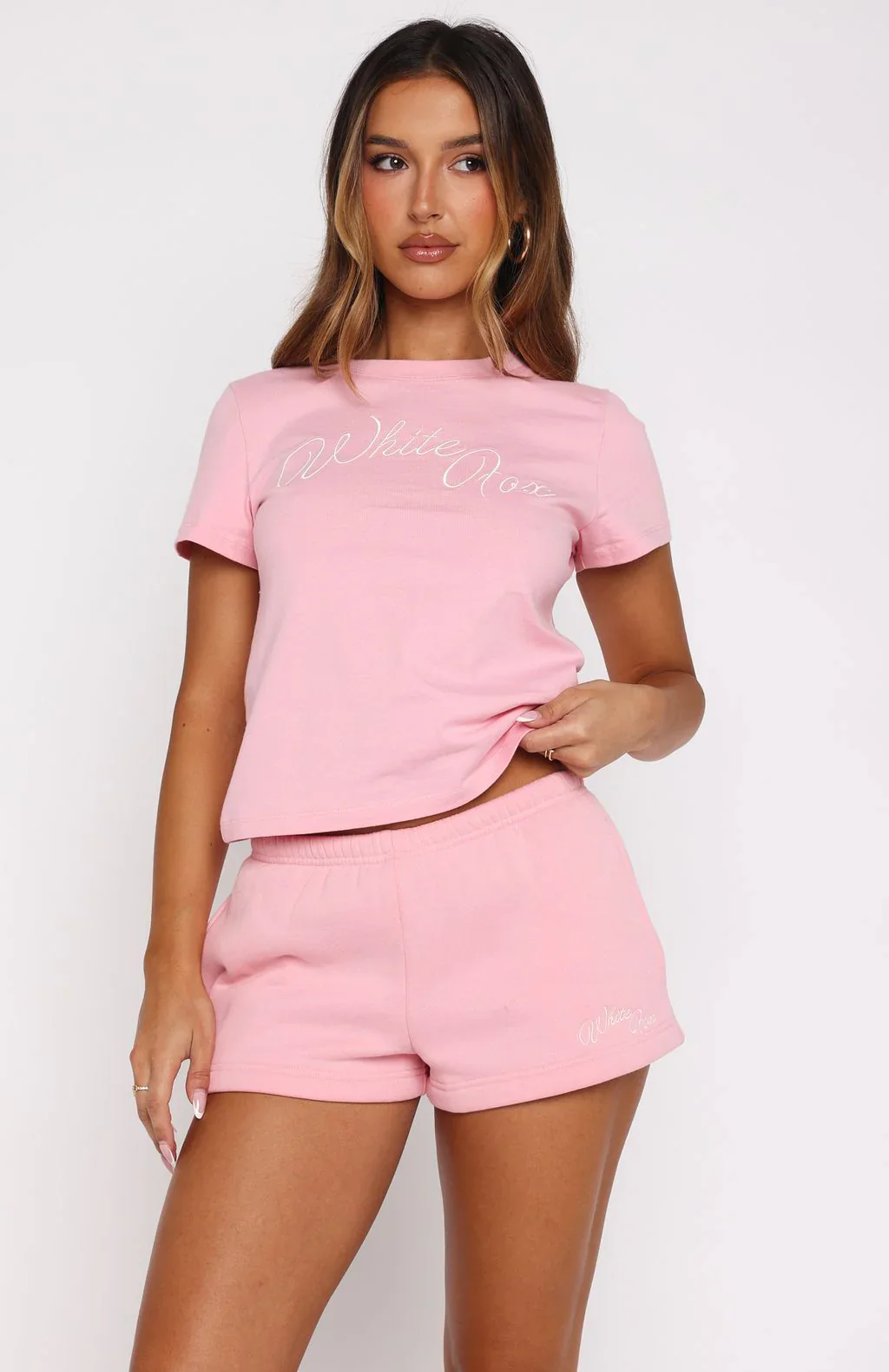 Lucky Thirteen Elsa Lounge Shorts Candy Pink - luluinthesky
