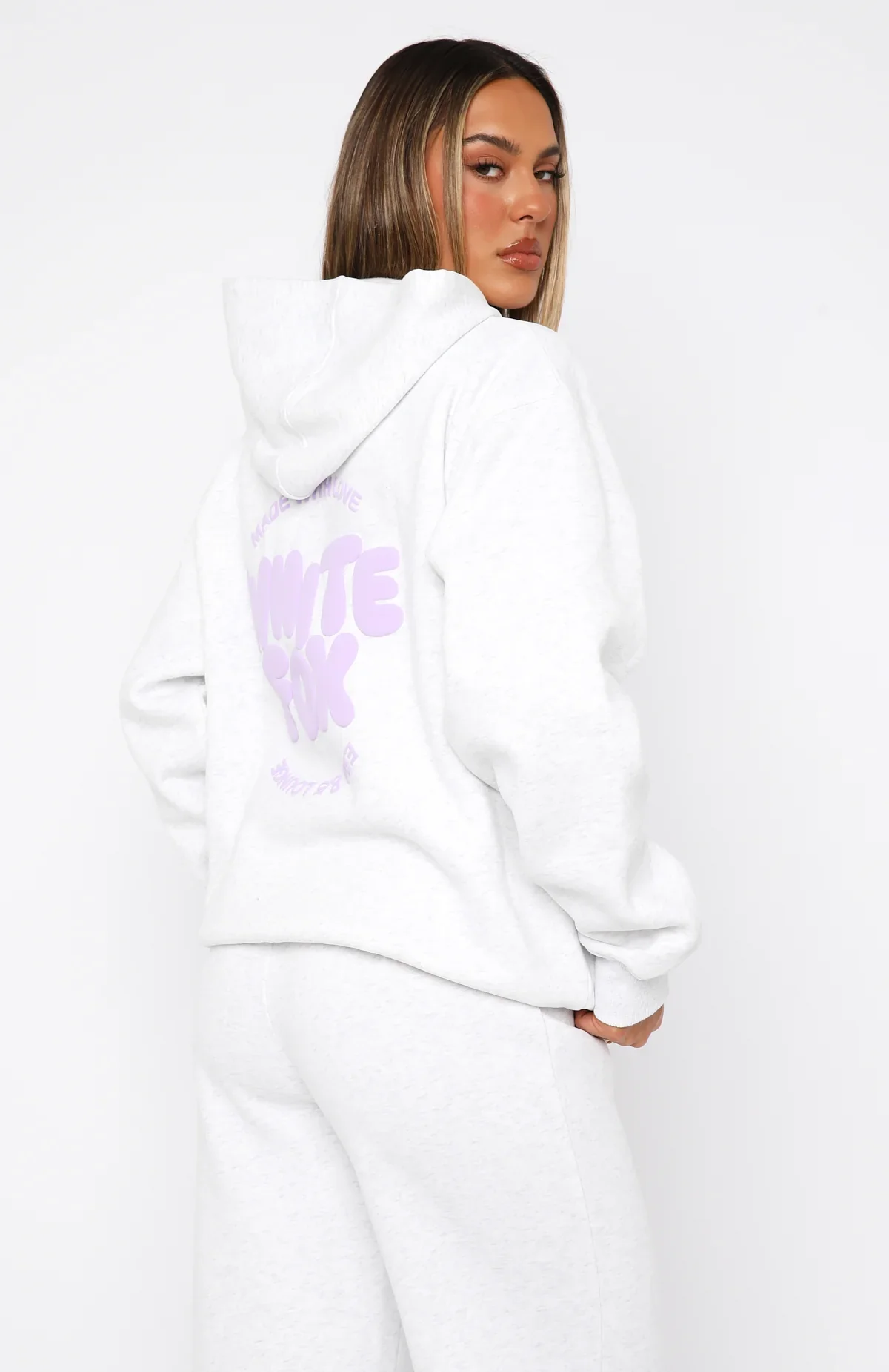 With Love For You Oversized Hoodie Grey Marle - luluinthesky