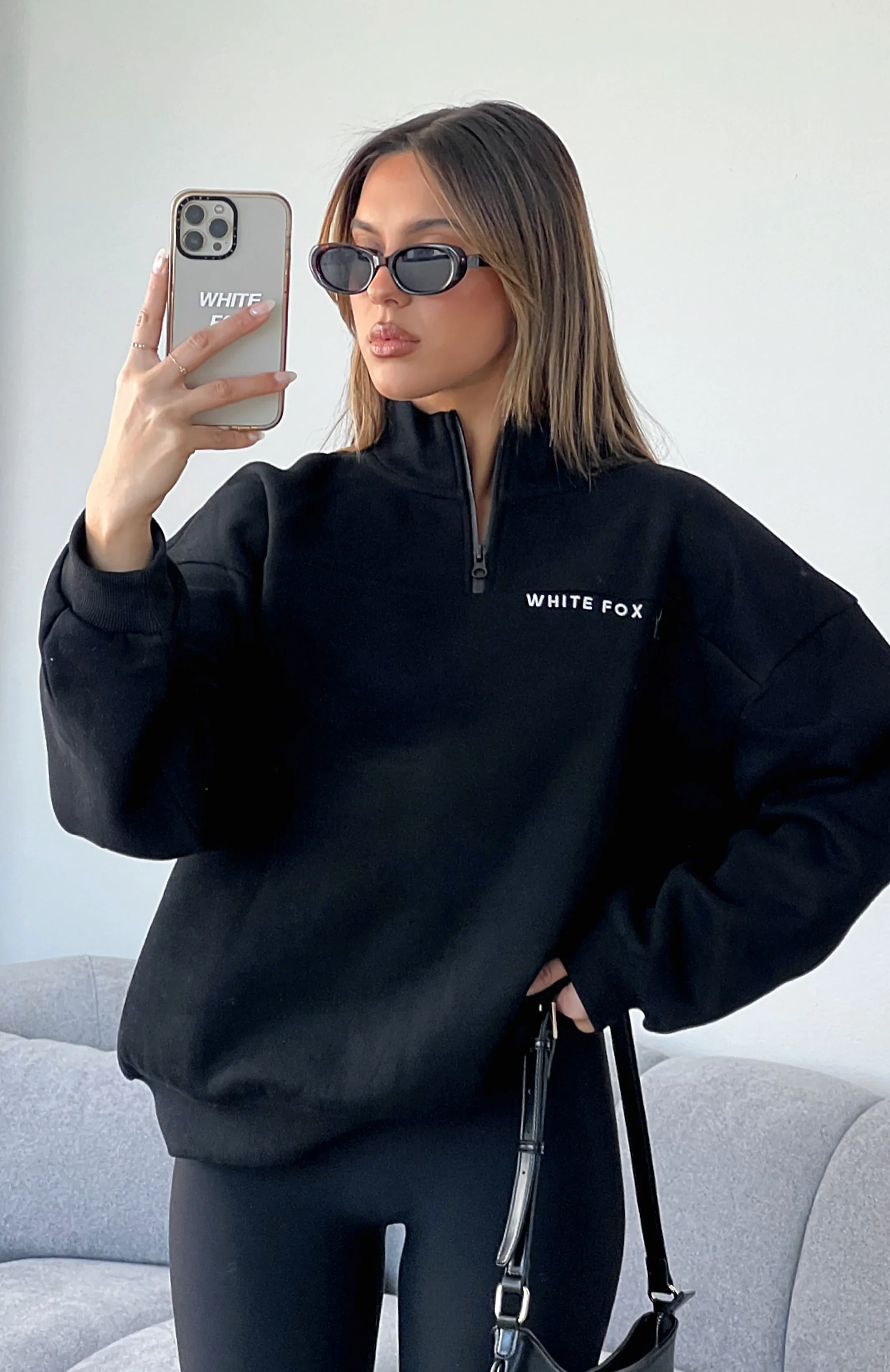 Where Did You Go Zip Front Sweater Black - luluinthesky