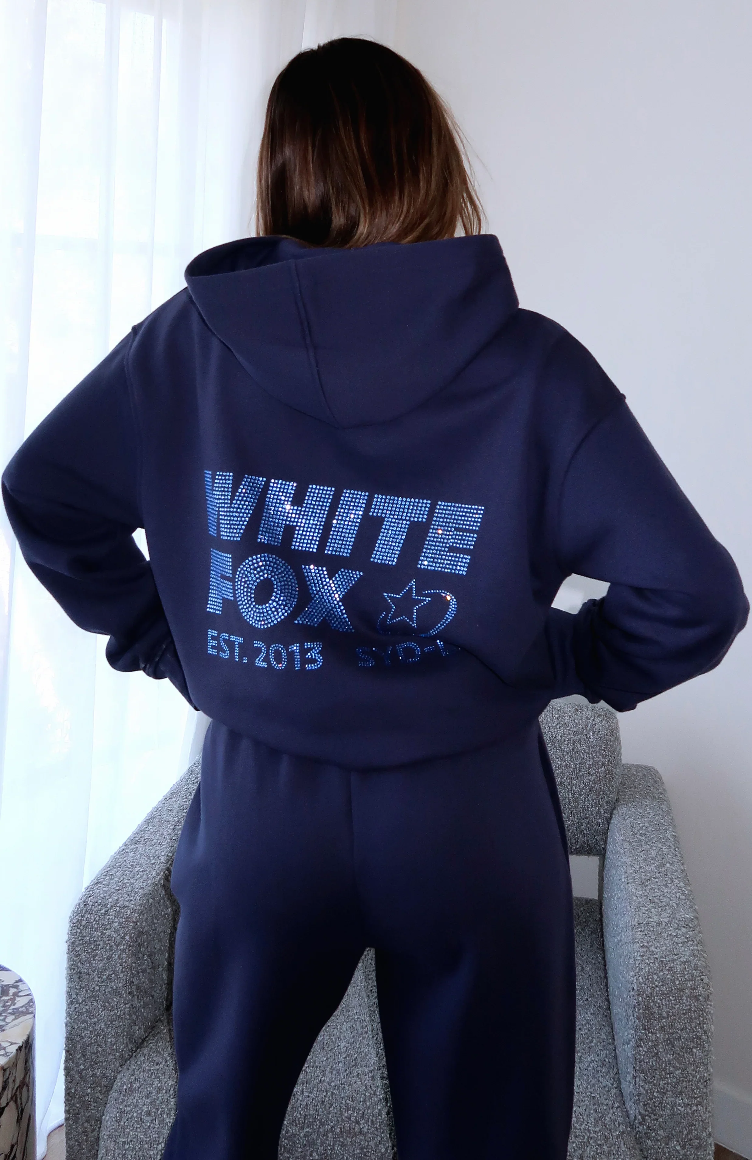 Always Shining Oversized Hoodie Navy - luluinthesky