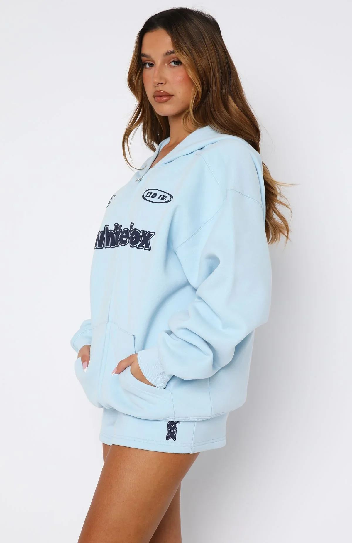 Ready To Go Zip Front Hoodie Baby Blue - luluinthesky