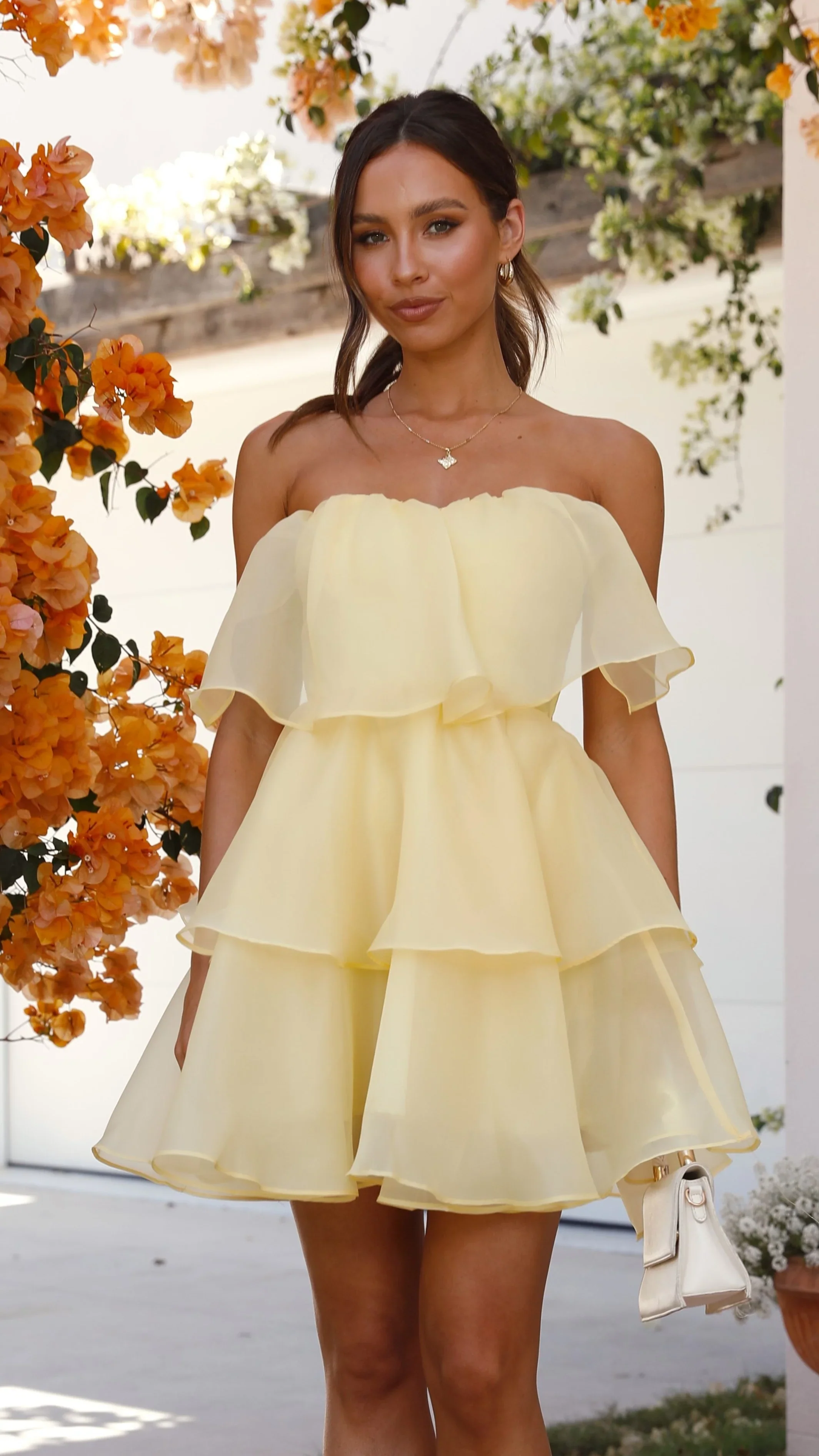 Fantasia Mini Dress - Yellow - luluinthesky