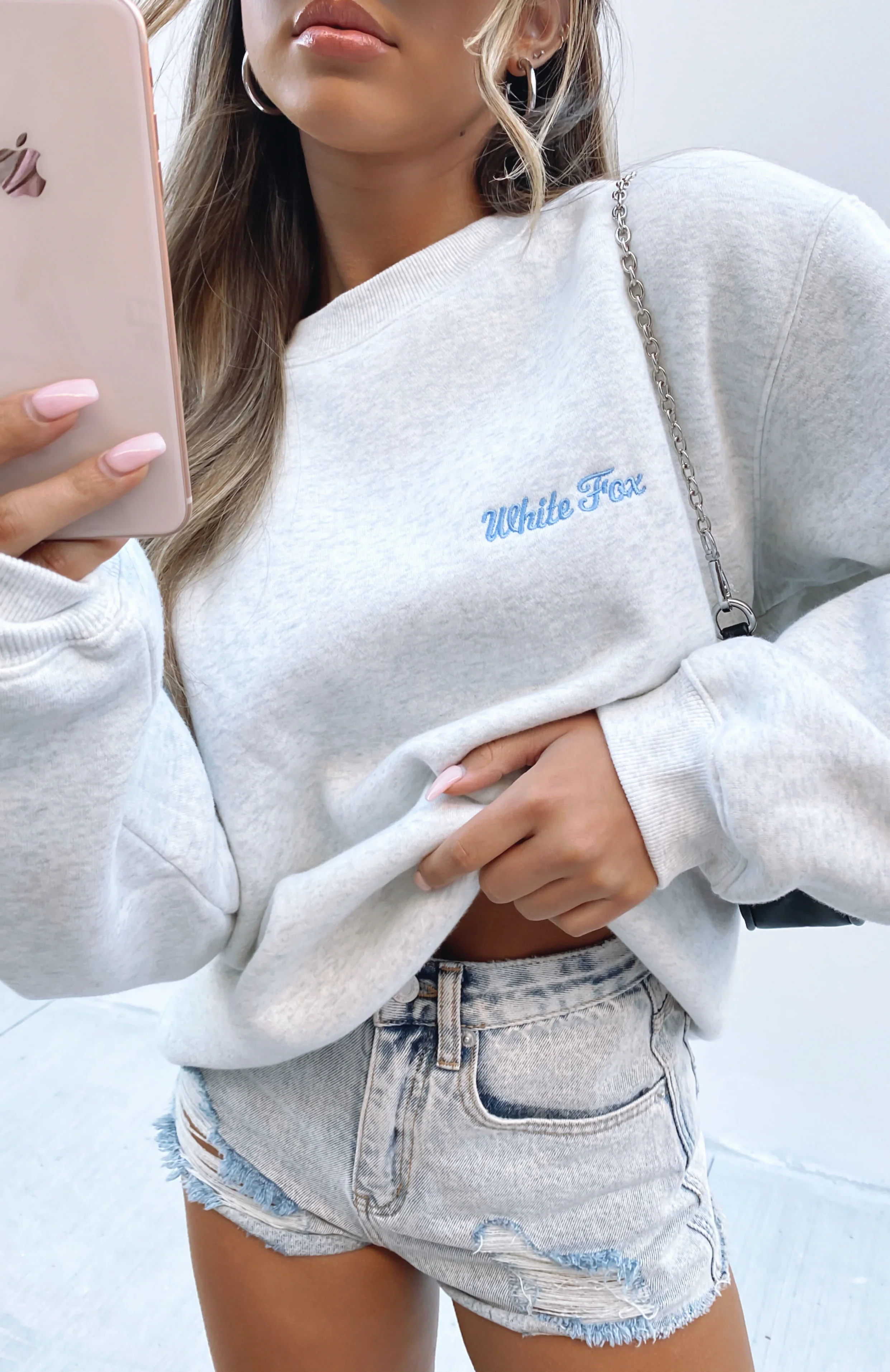 Steal Your Heart Oversized Sweater Grey Marle - luluinthesky