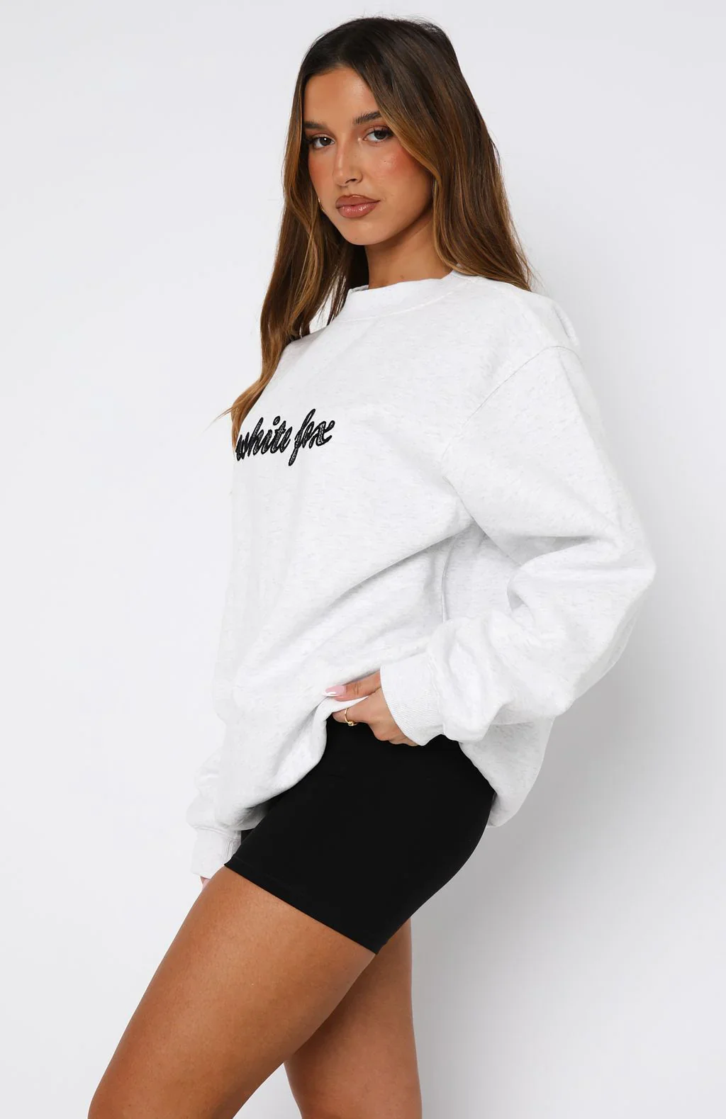 Call On You Oversized Sweater Grey Marle - luluinthesky