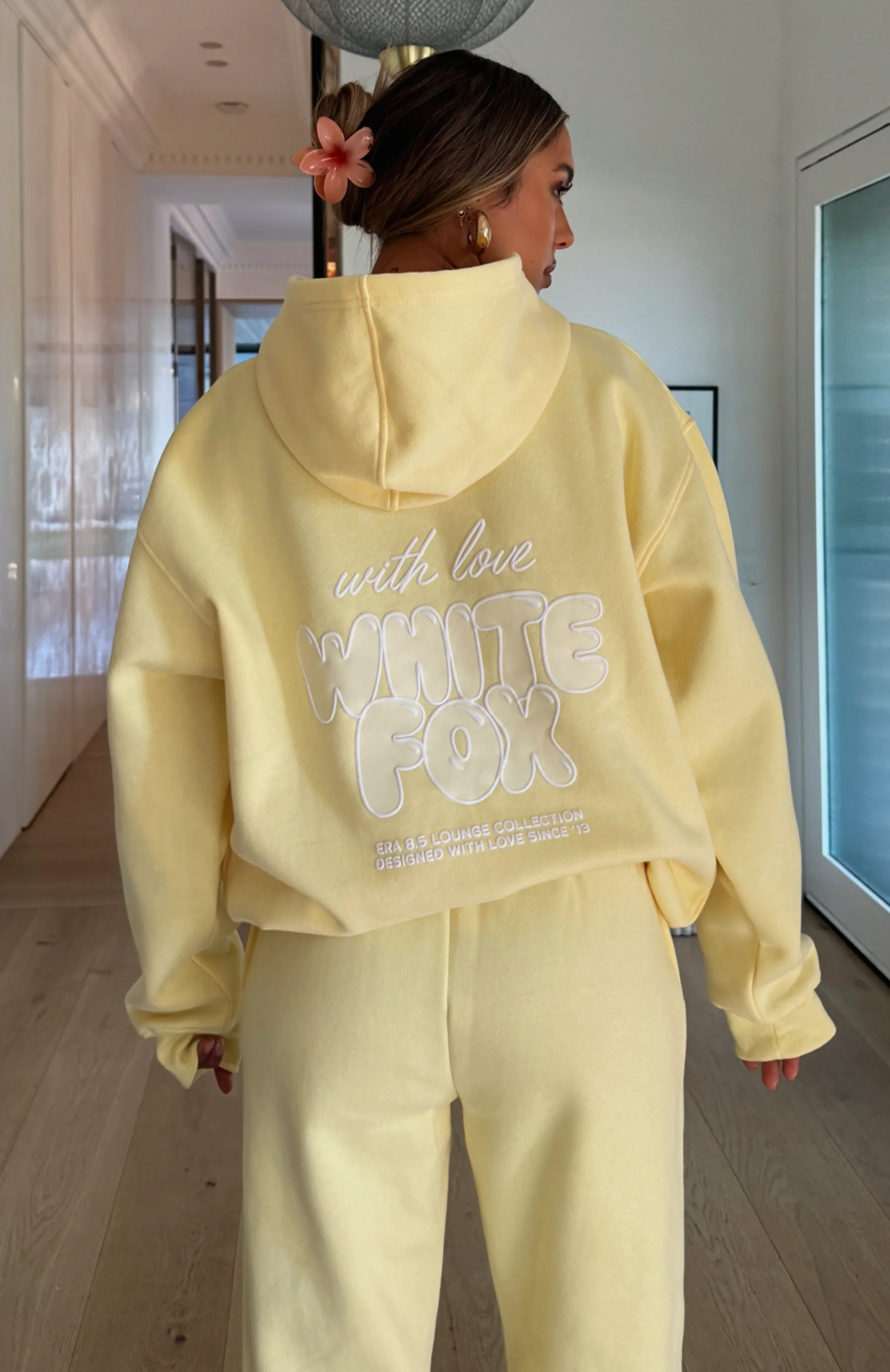 With Love Always Oversized Hoodie Lemon - luluinthesky