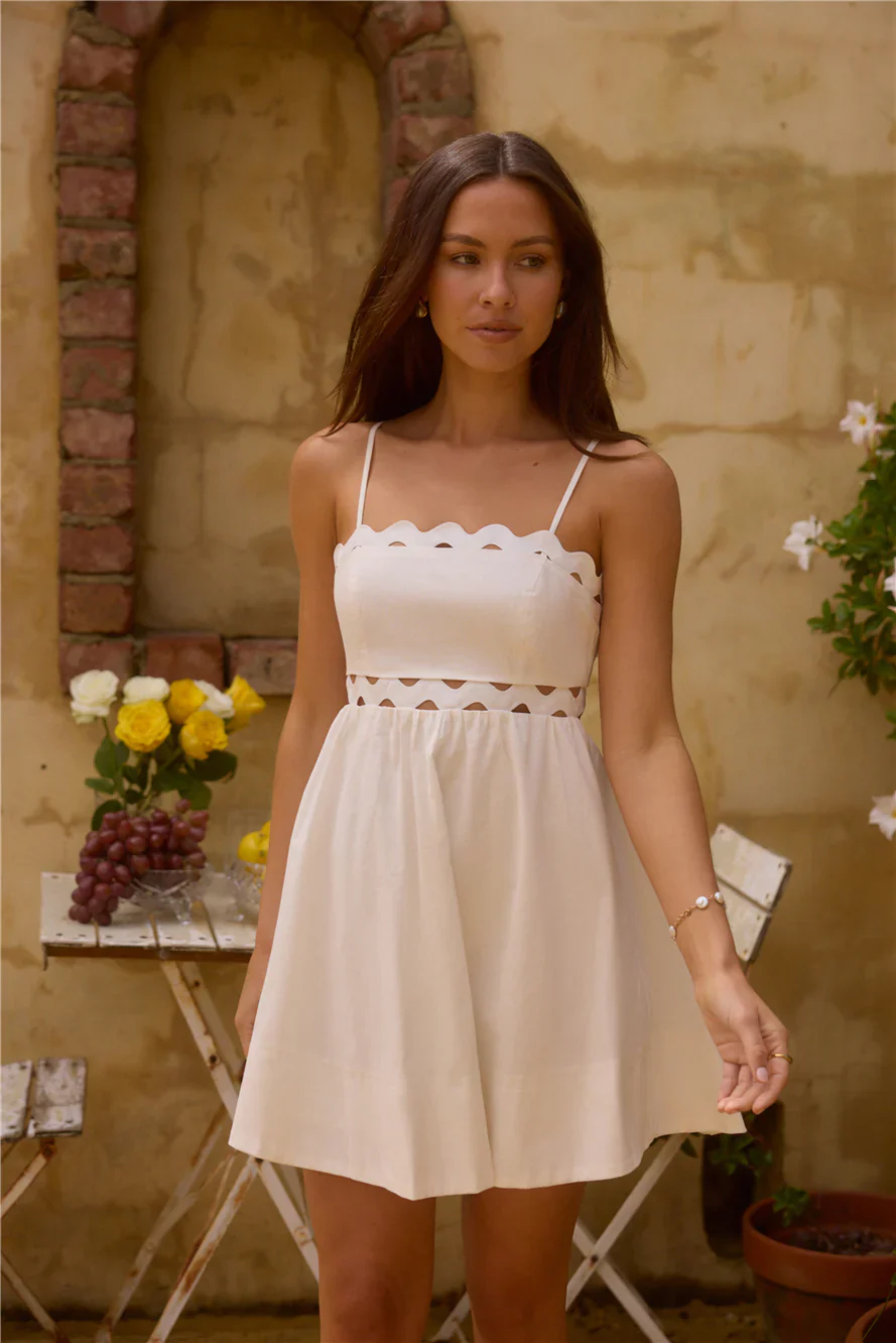 Dearest Friend Mini Dress White - luluinthesky