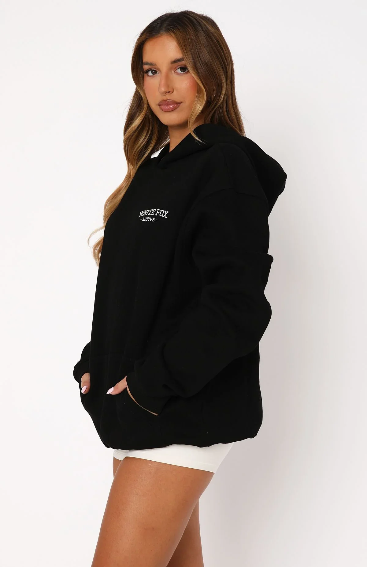 Taking Sides Oversized Hoodie Black - luluinthesky