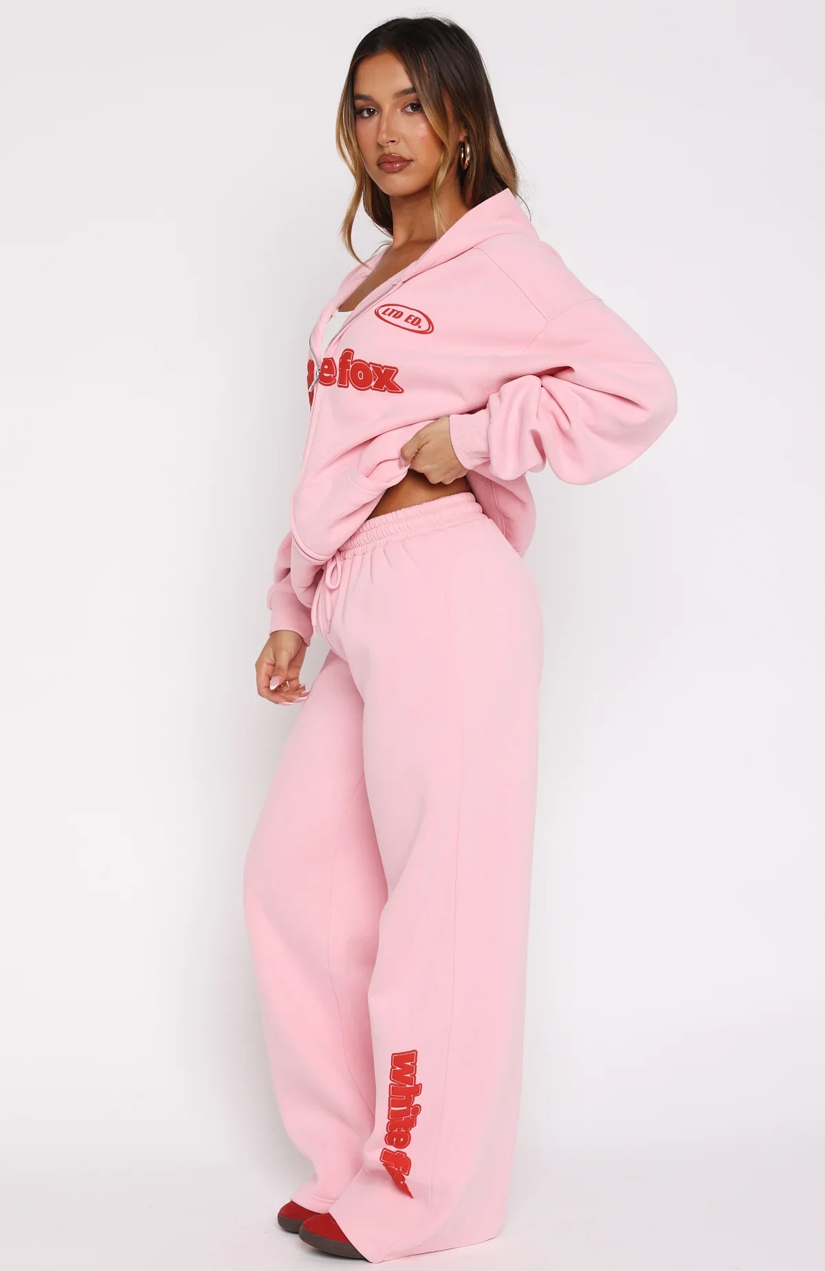 Ready To Go Wide Leg Sweatpants Pink - luluinthesky