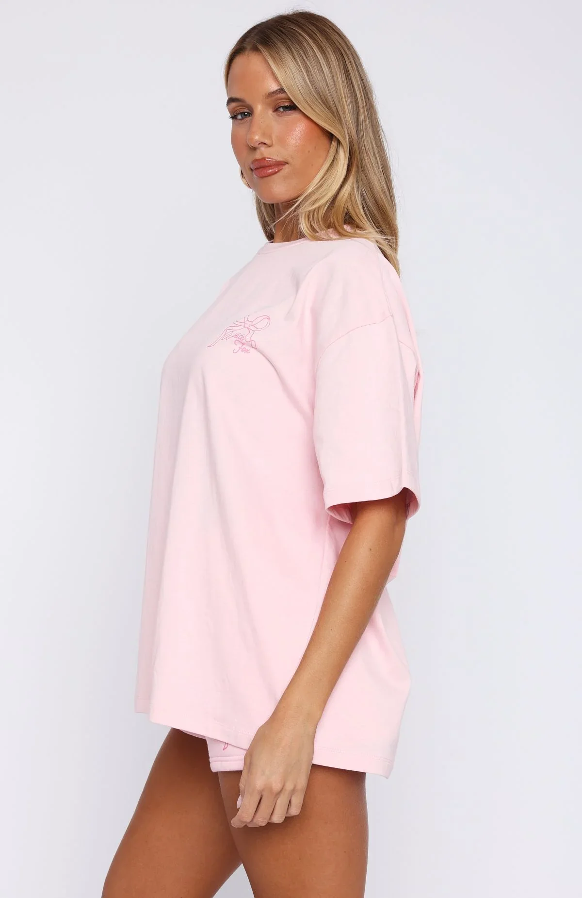 Love You Forever Oversized Tee Pink - luluinthesky