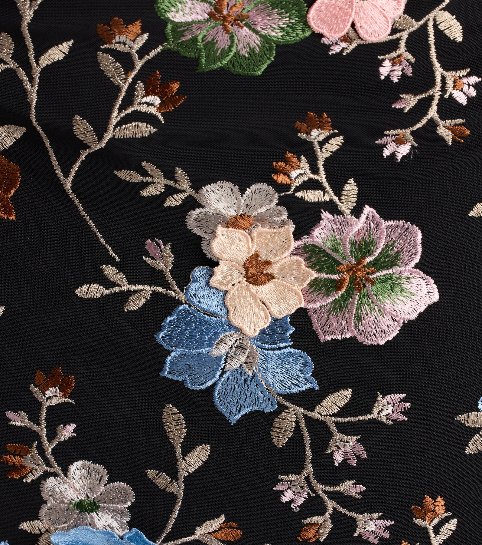 Flowery Dream Floral Embroidered A-Line Mini Dress - luluinthesky