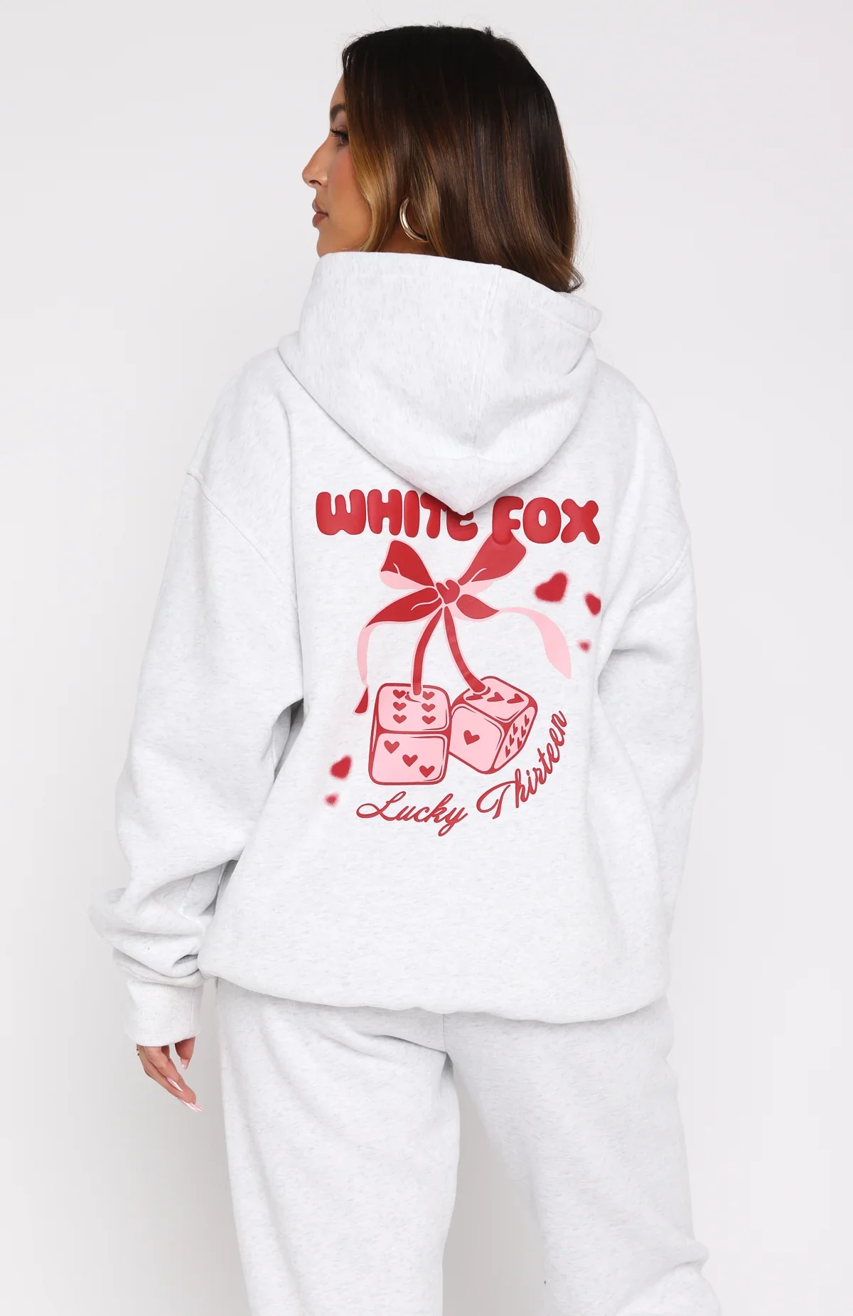 Lucky Thirteen Cheyenne Oversized Hoodie Grey Marle - luluinthesky