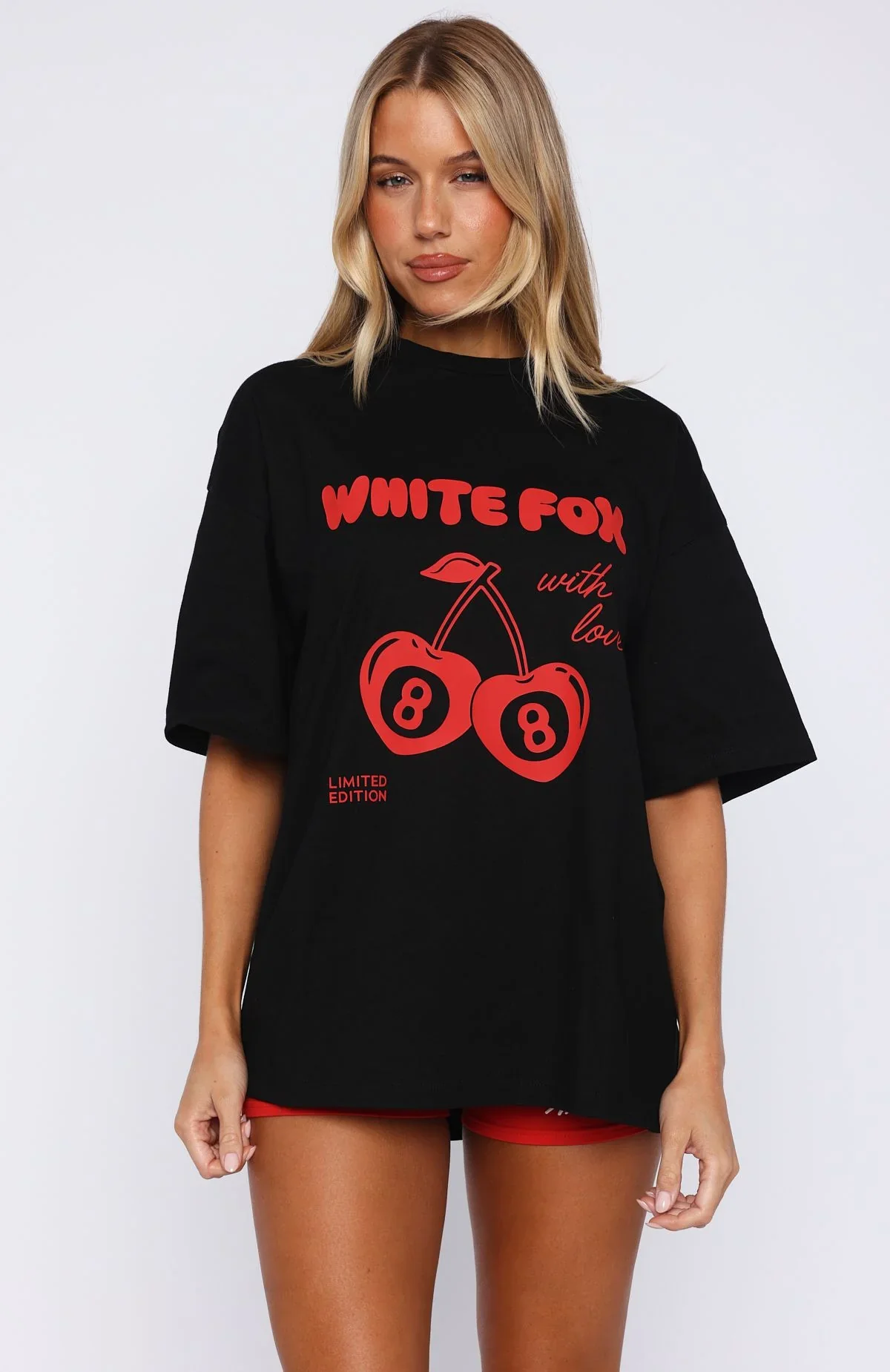 With Love In The Moment Oversized Tee Black - luluinthesky