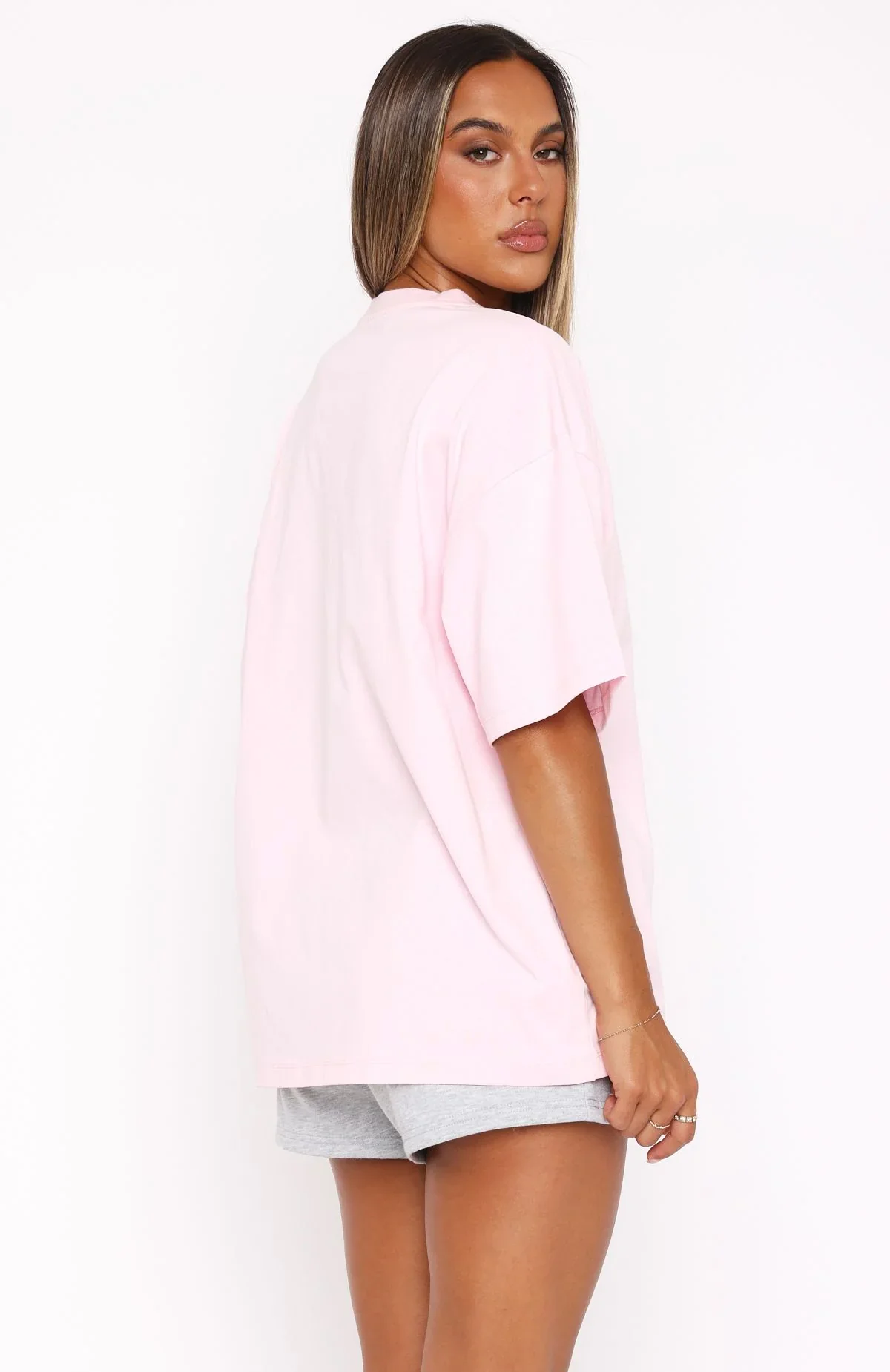 With Love In The Moment Oversized Tee Pink - luluinthesky