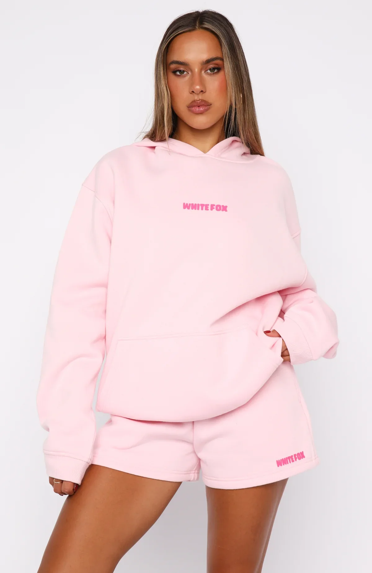 11th Street New York Or Nowhere Oversized Hoodie Pink Sugar - luluinthesky