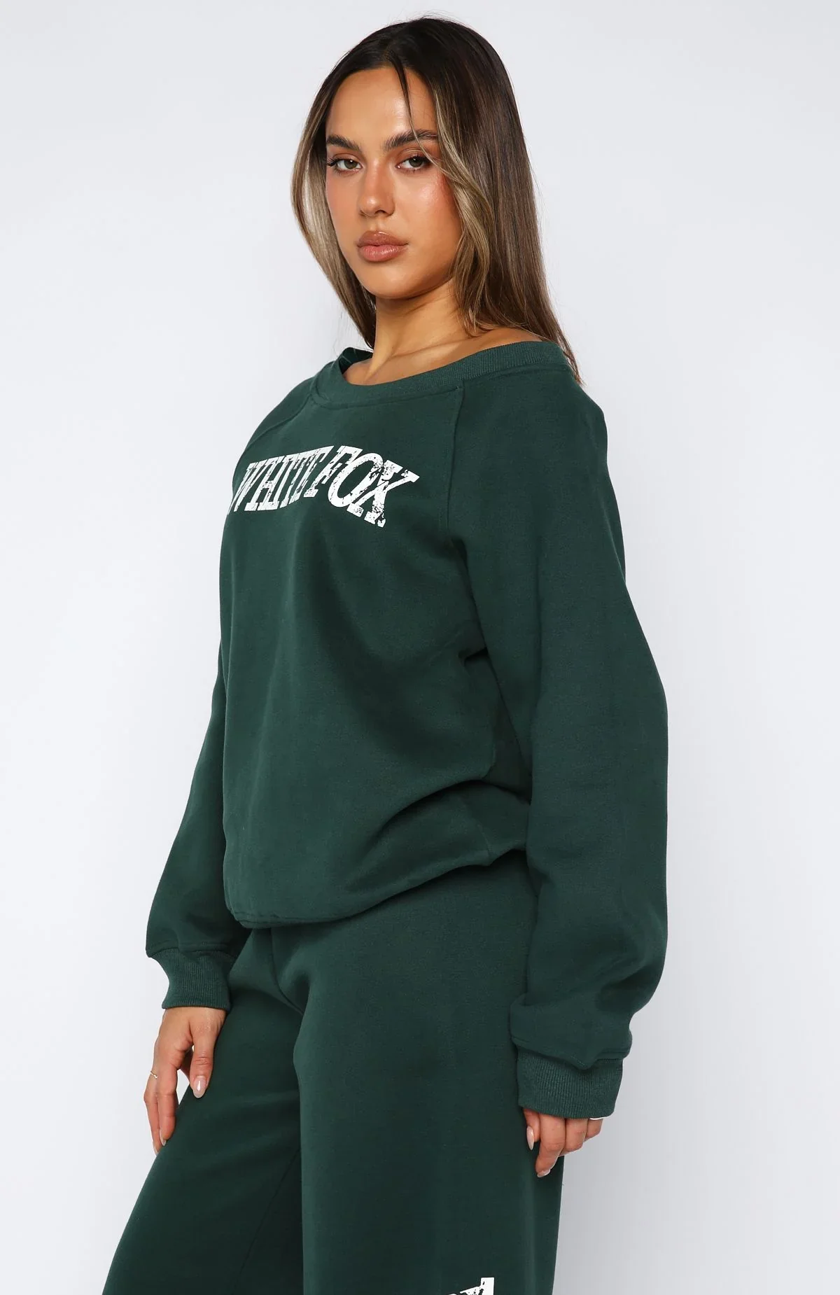 Brand New Start Off Shoulder Sweater Forest Green - luluinthesky