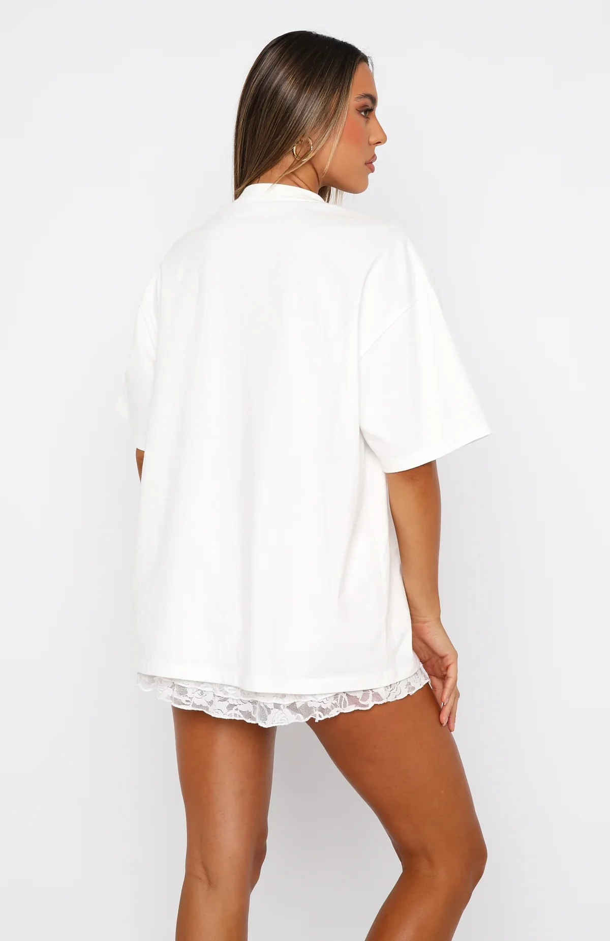 With Love Forever Oversized Tee White/Pink - luluinthesky