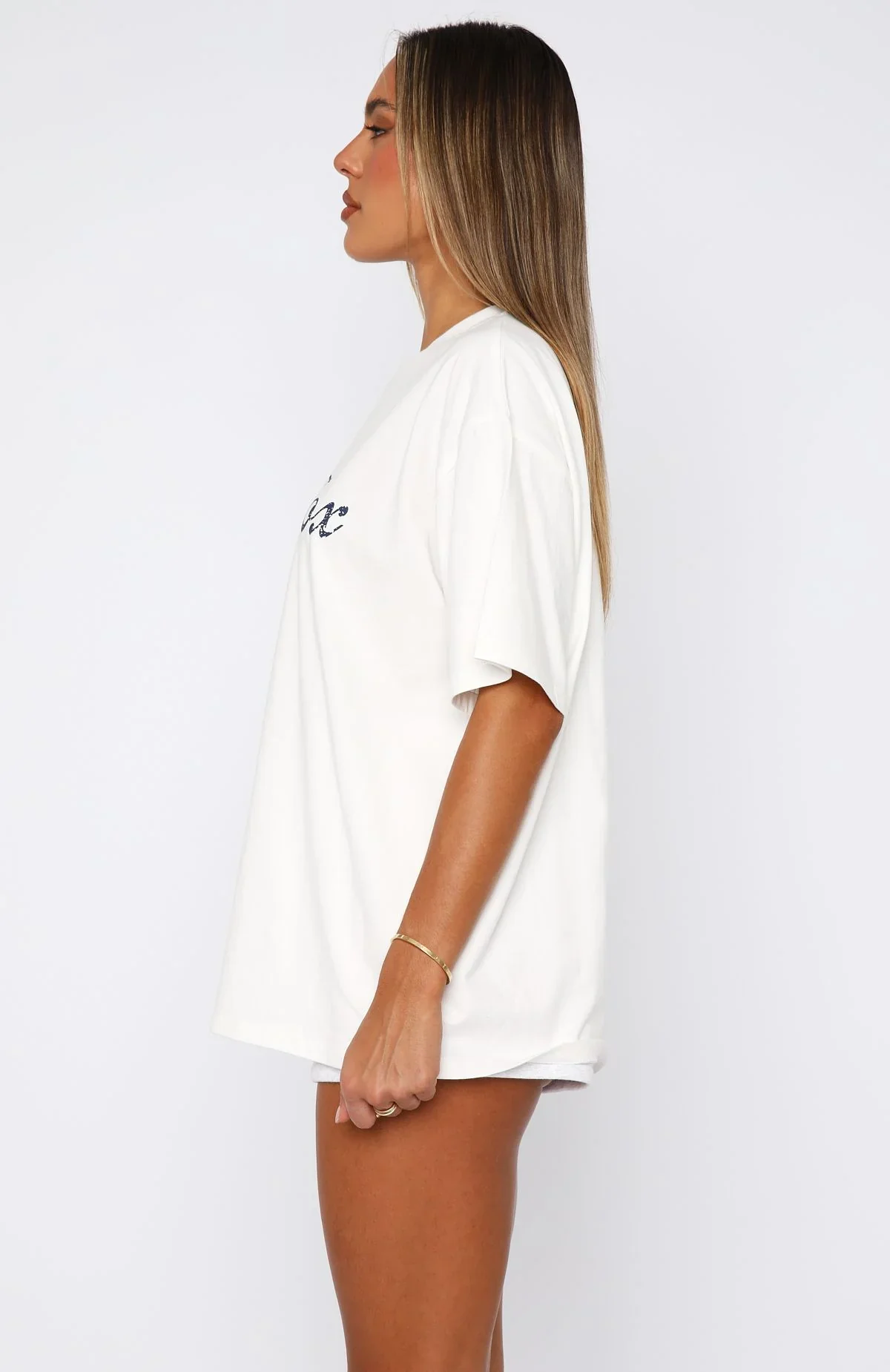 The Good Life Oversized Tee White - luluinthesky