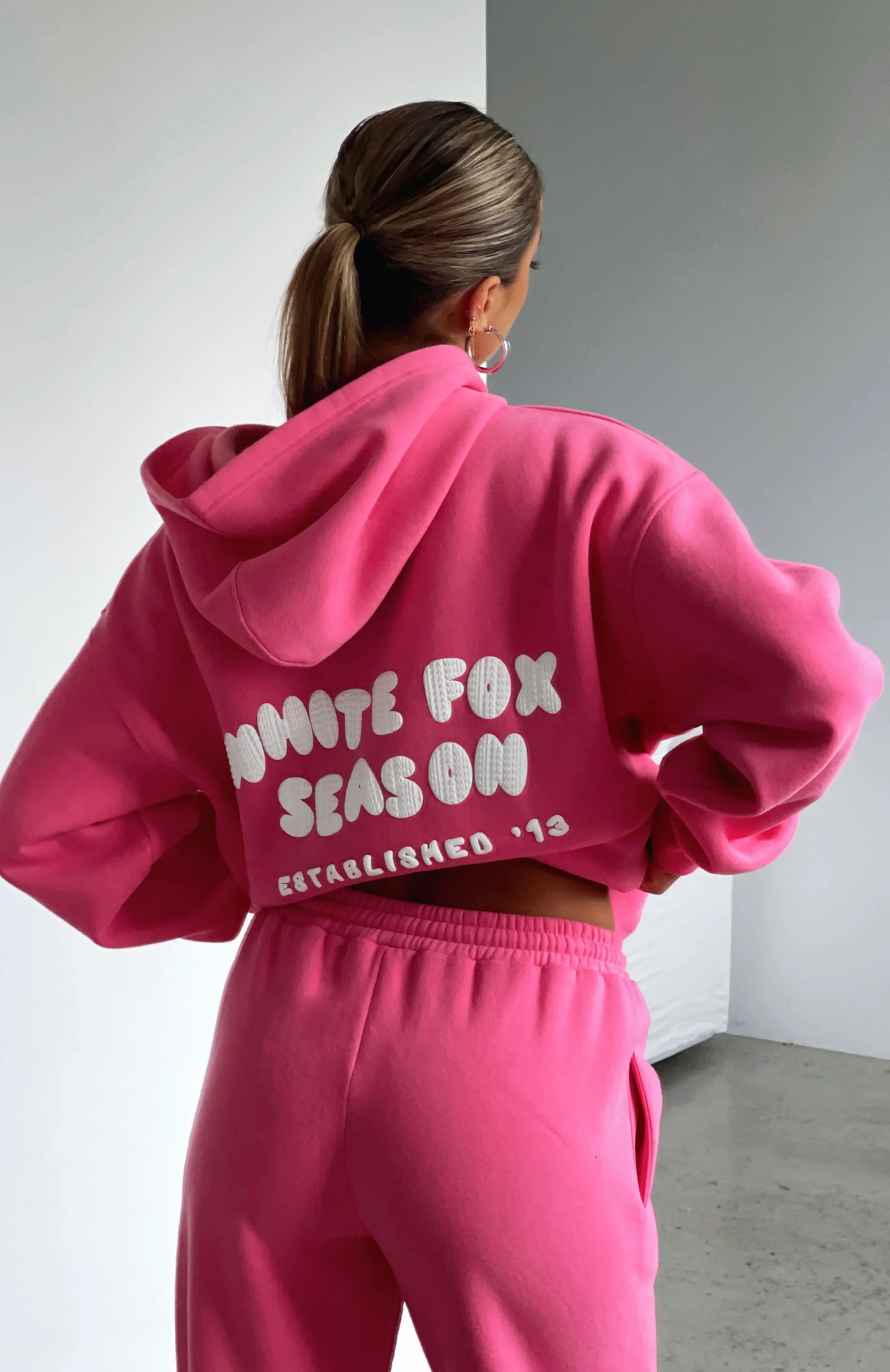The Main Season Oversized Hoodie Hot Pink - luluinthesky