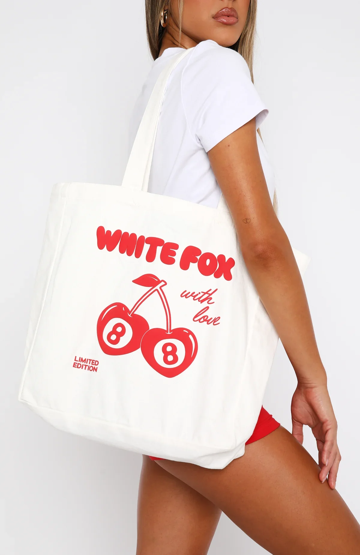 With Love In The Moment Tote Bag White - luluinthesky