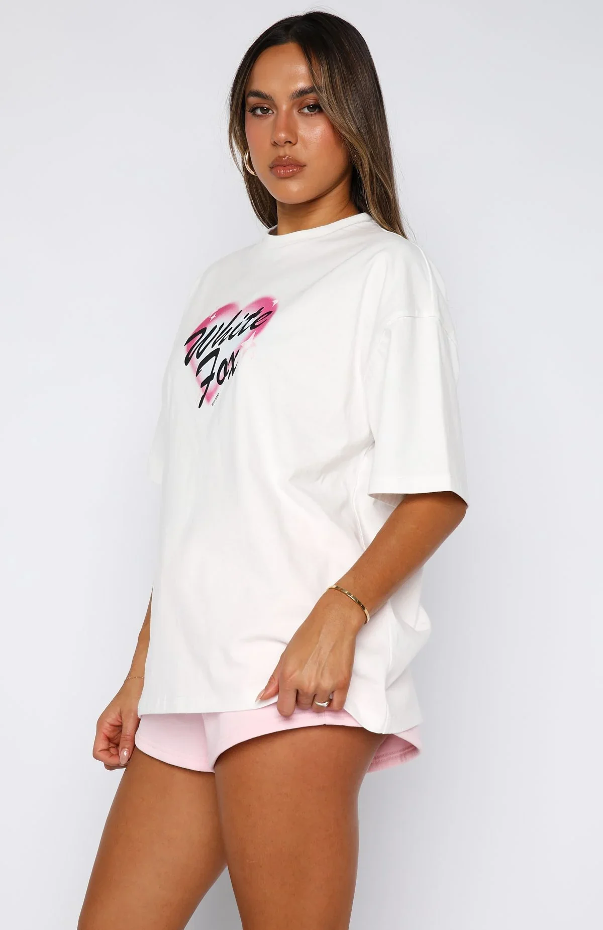 Permanent Love Oversized Tee White - luluinthesky