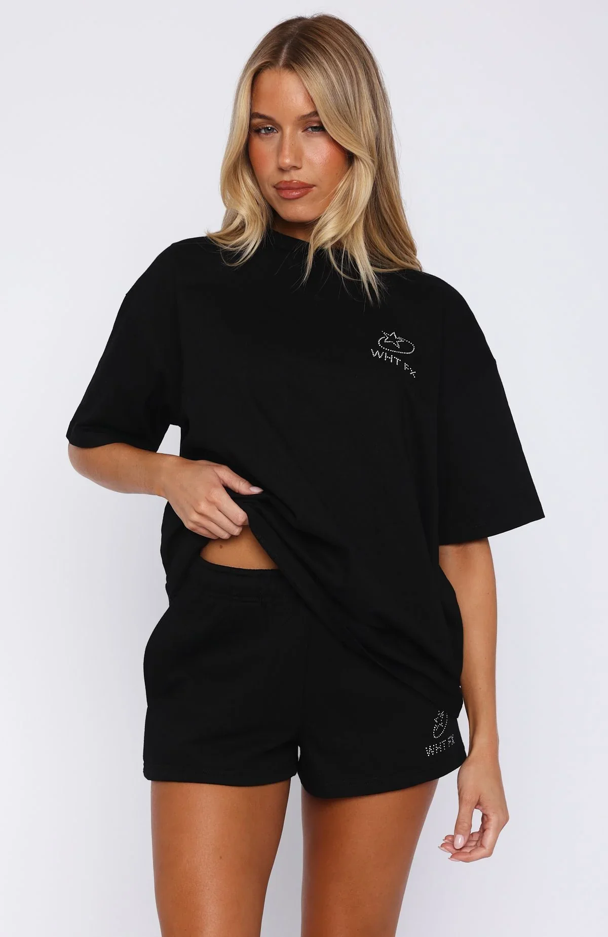 Always Shining Lounge Shorts Black - luluinthesky