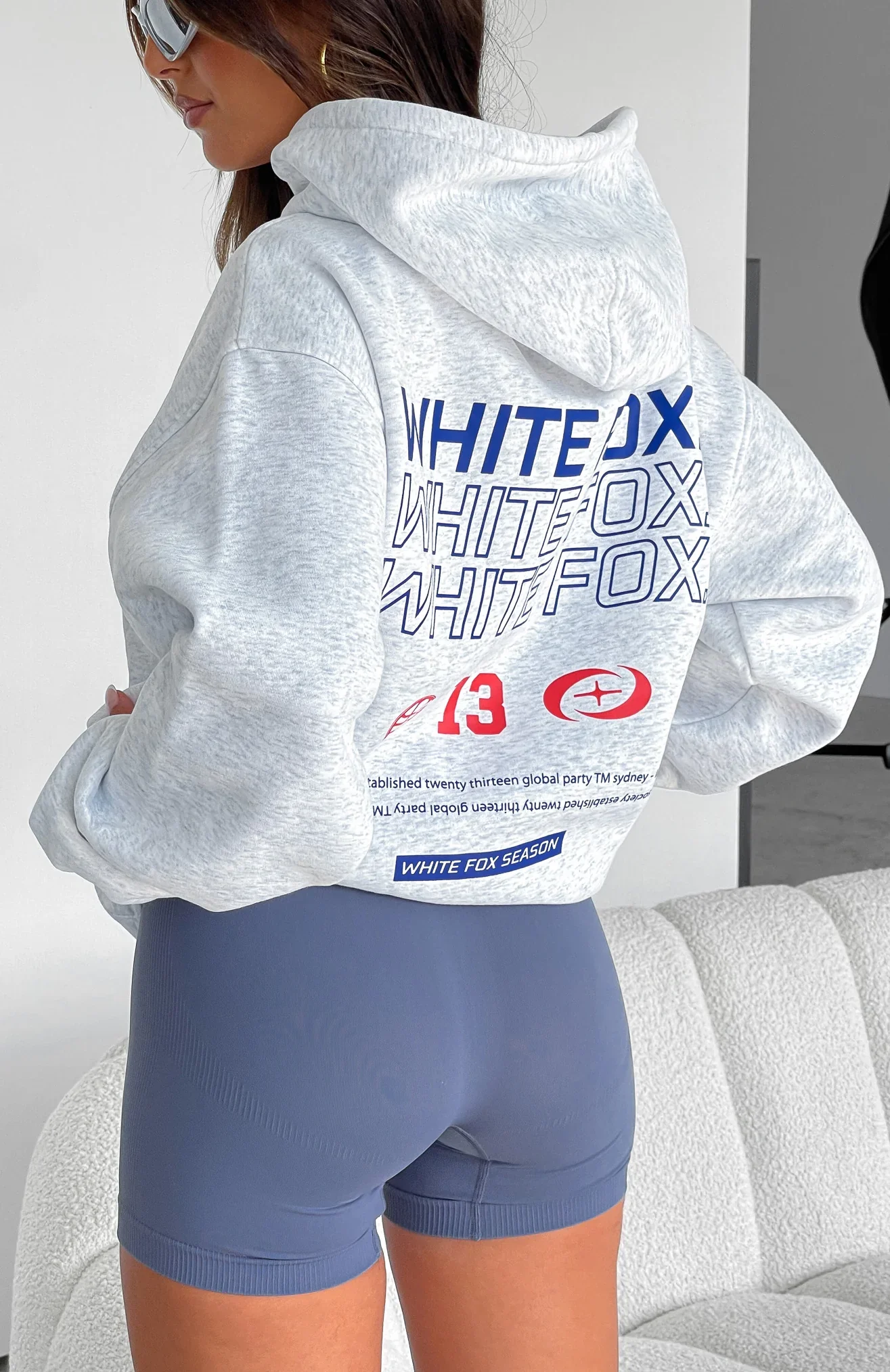 In Transit Oversized Hoodie Grey Marle - luluinthesky