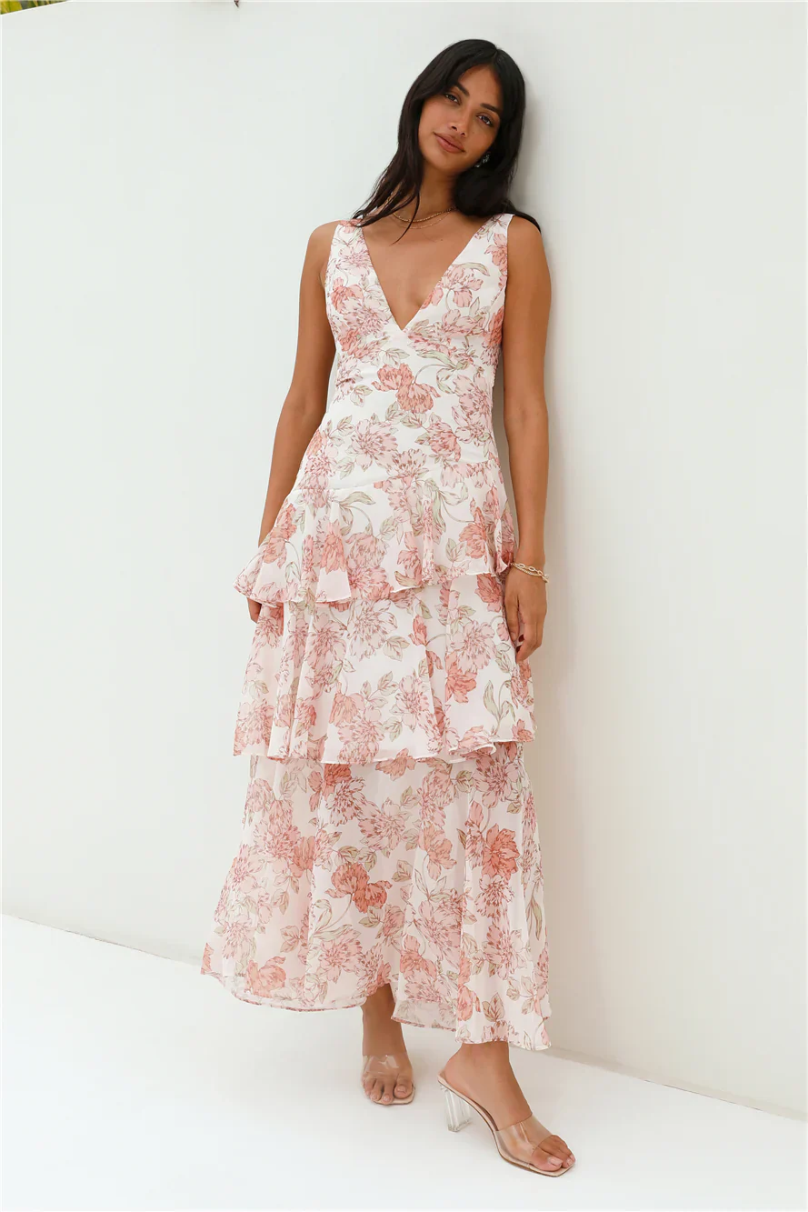 Foolish One Maxi Dress Pink - luluinthesky
