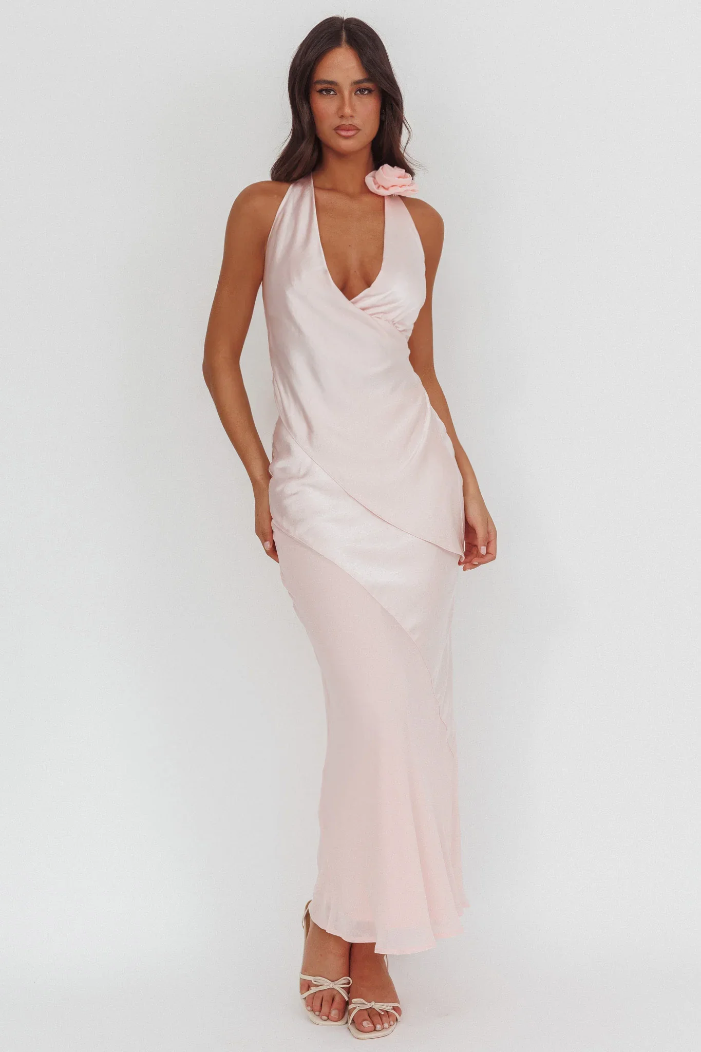 Easy Love Contrast Maxi Skirt Pink - luluinthesky