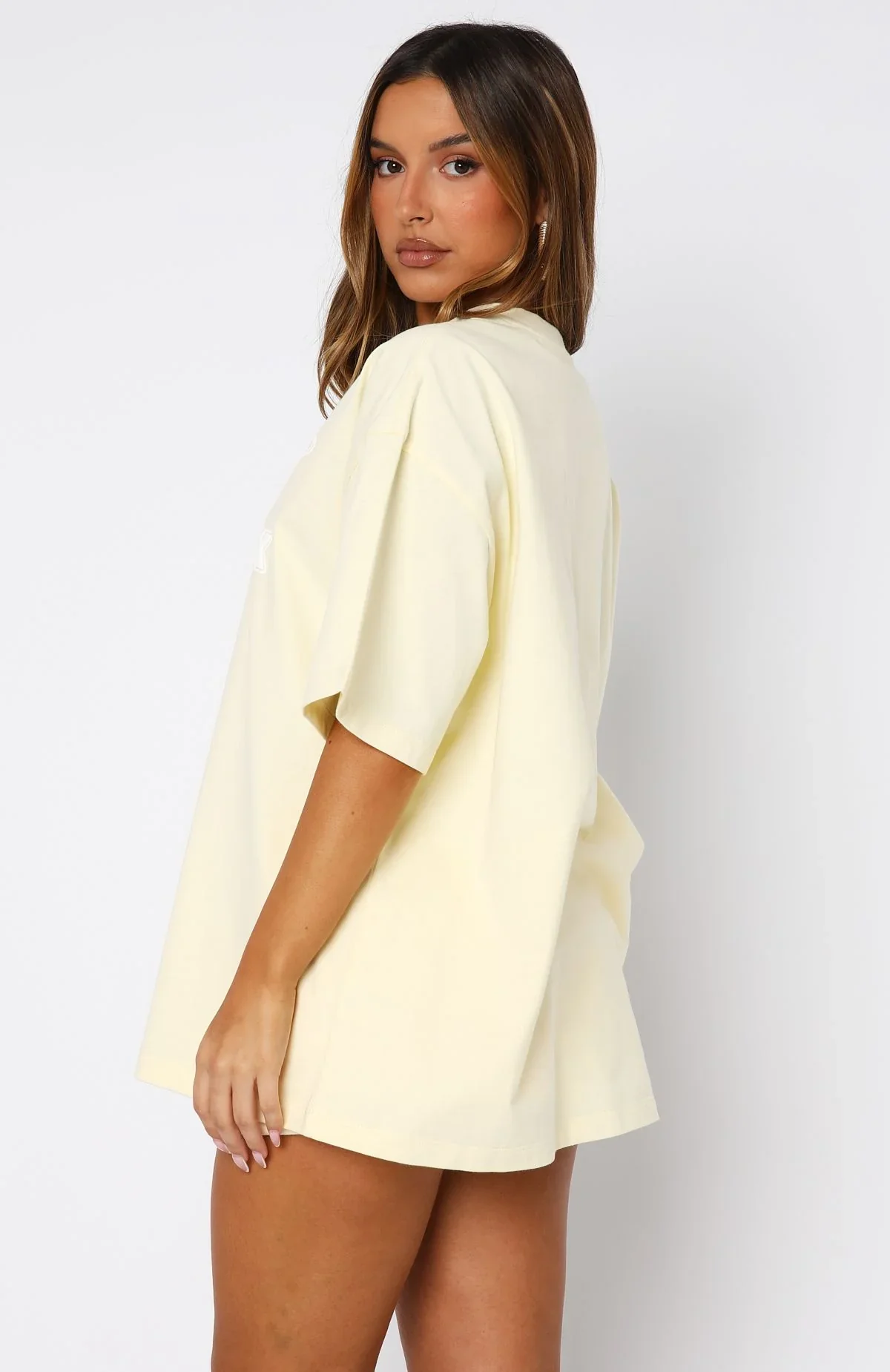 Ready To Go Oversized Tee Lemon - luluinthesky