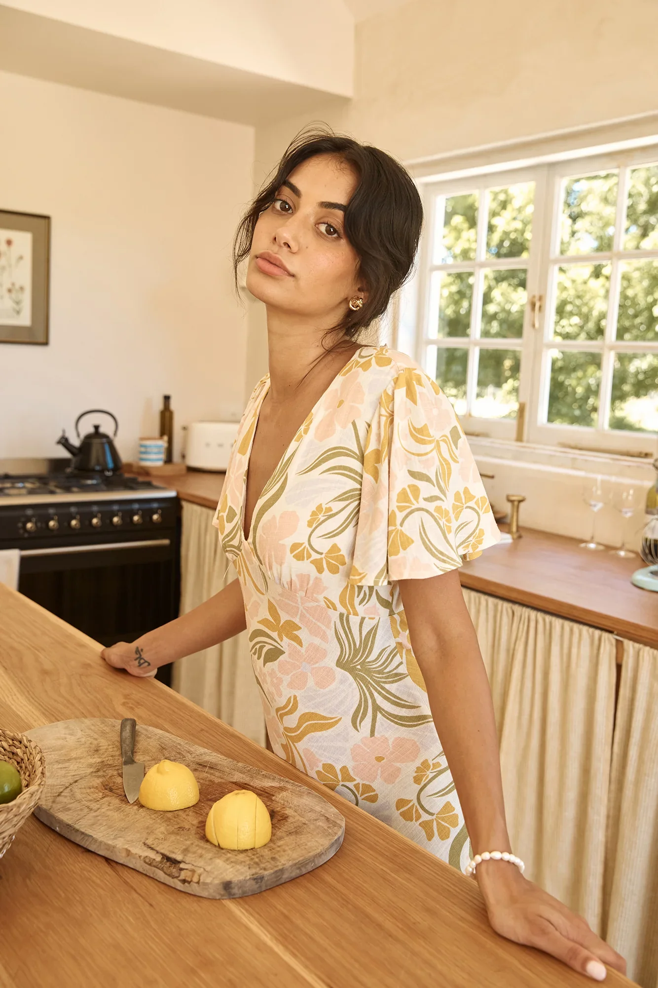 Lights On Midi Dress Multi - luluinthesky