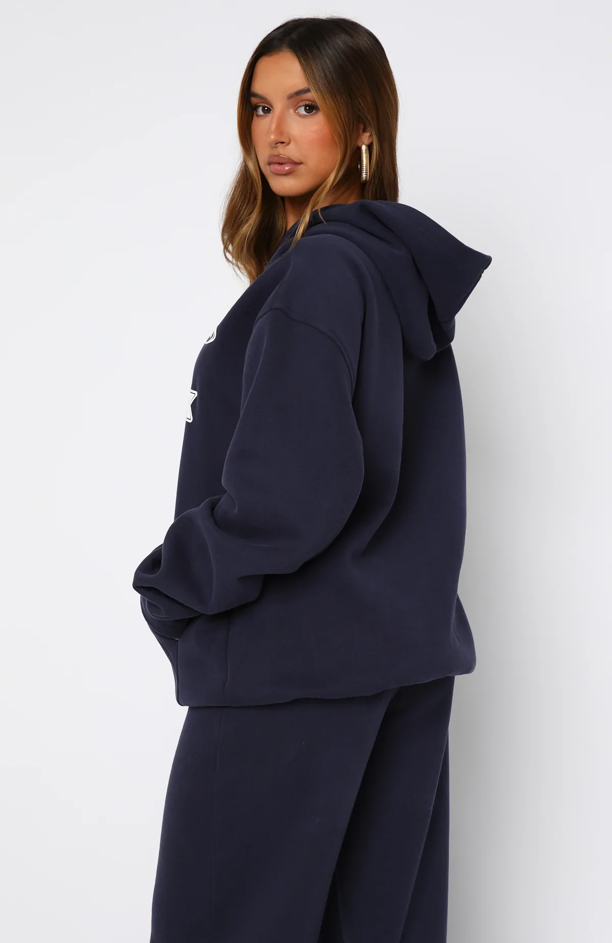 Ready To Go Oversized Hoodie Navy - luluinthesky