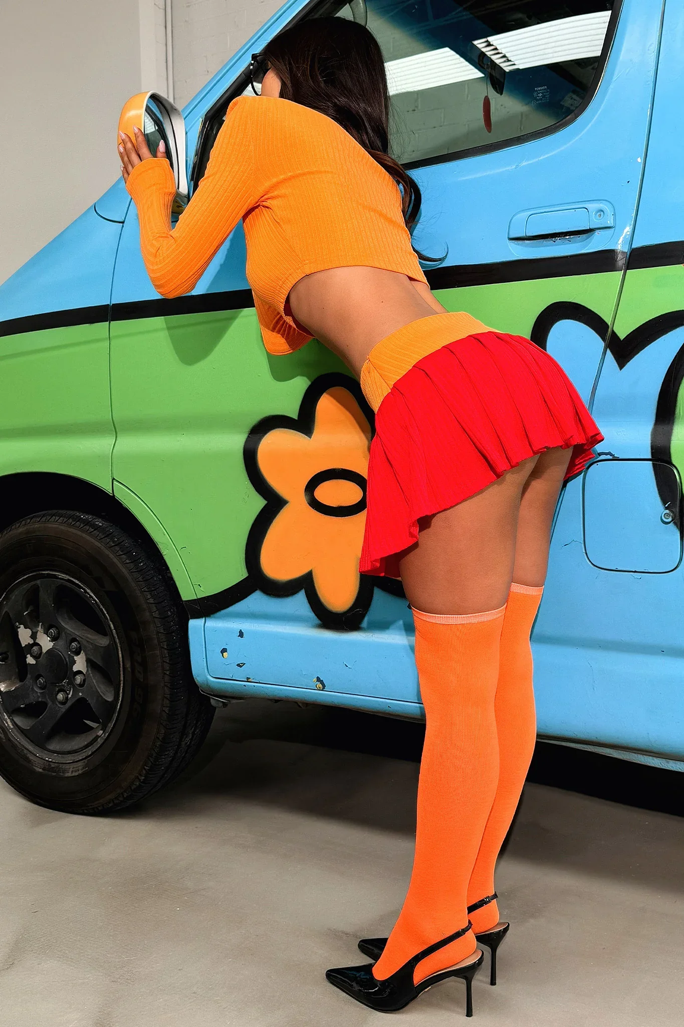 Jinkies Top - Orange - luluinthesky