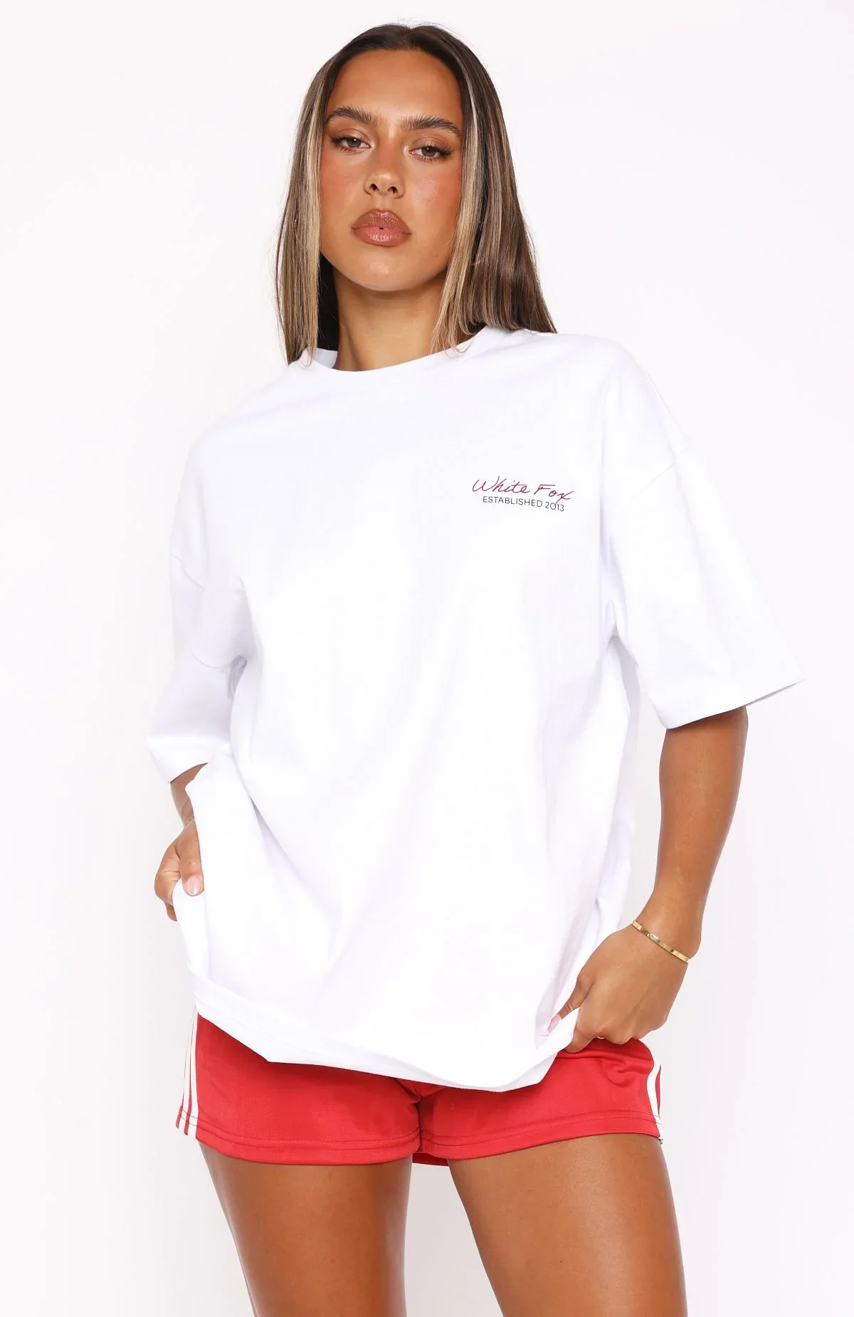 Studio Essentials Oversized Tee White - luluinthesky