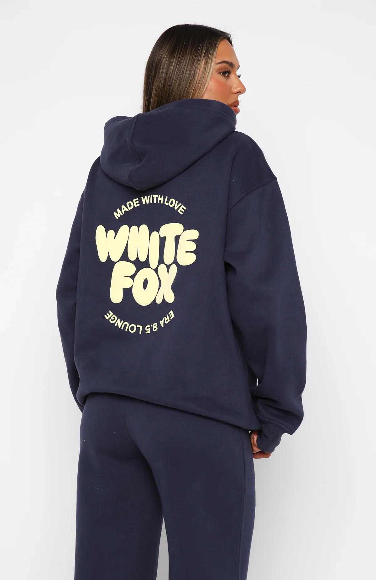 With Love For You Oversized Hoodie Navy - luluinthesky