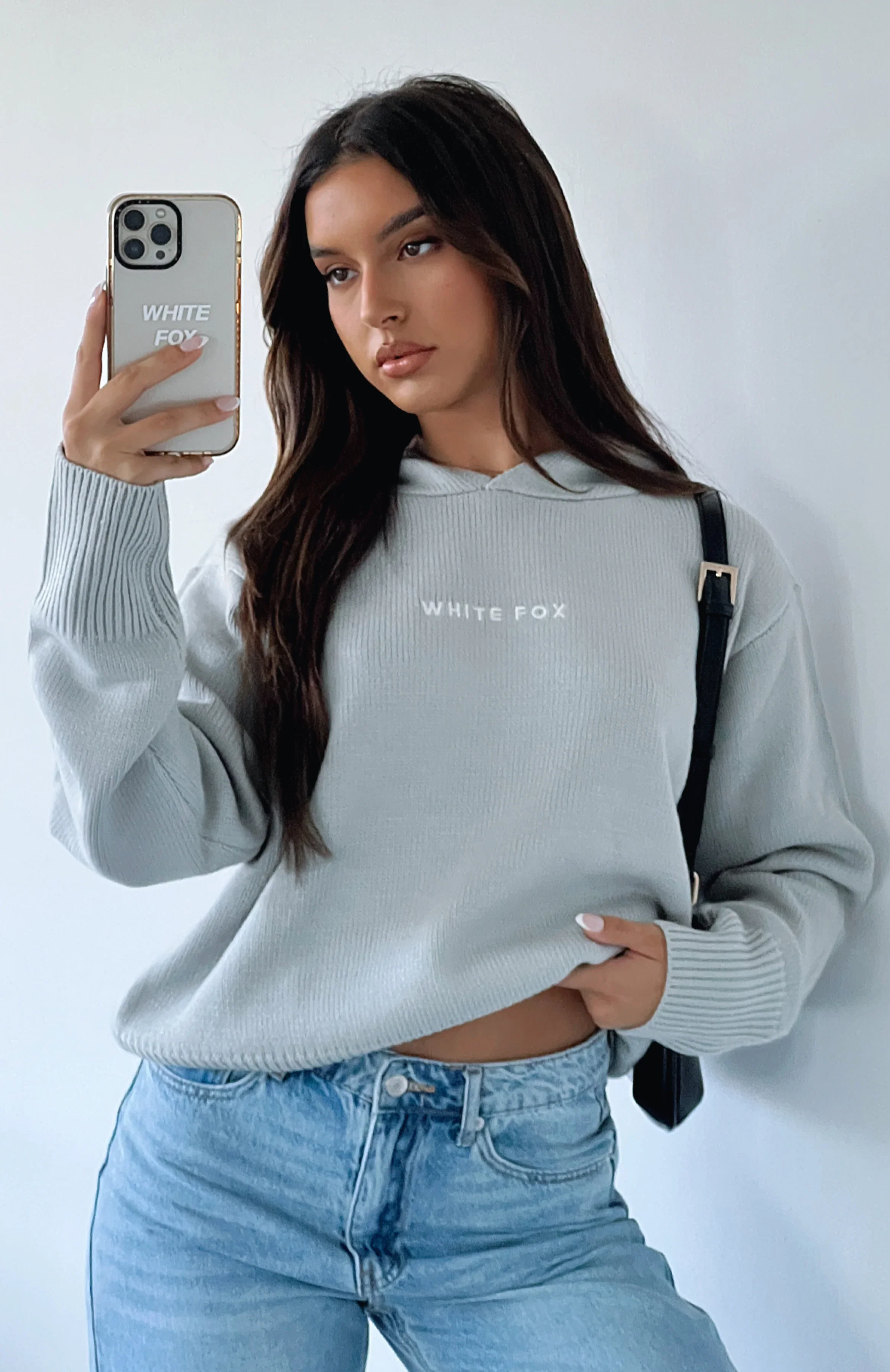It's Cool Knit Hoodie Light Grey - luluinthesky