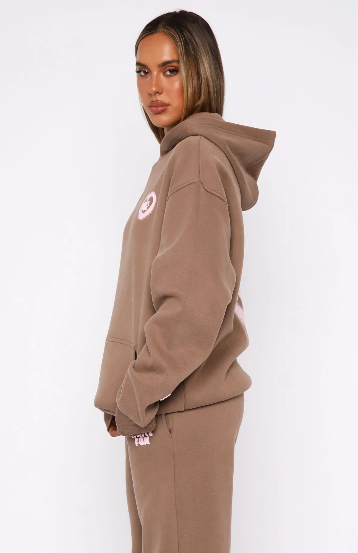 11th Street City Girl At Heart Oversized Hoodie Cinnamon Bun - luluinthesky