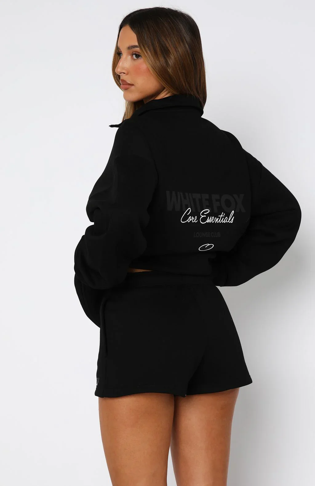 Core Essentials Zip Sweater Black - luluinthesky