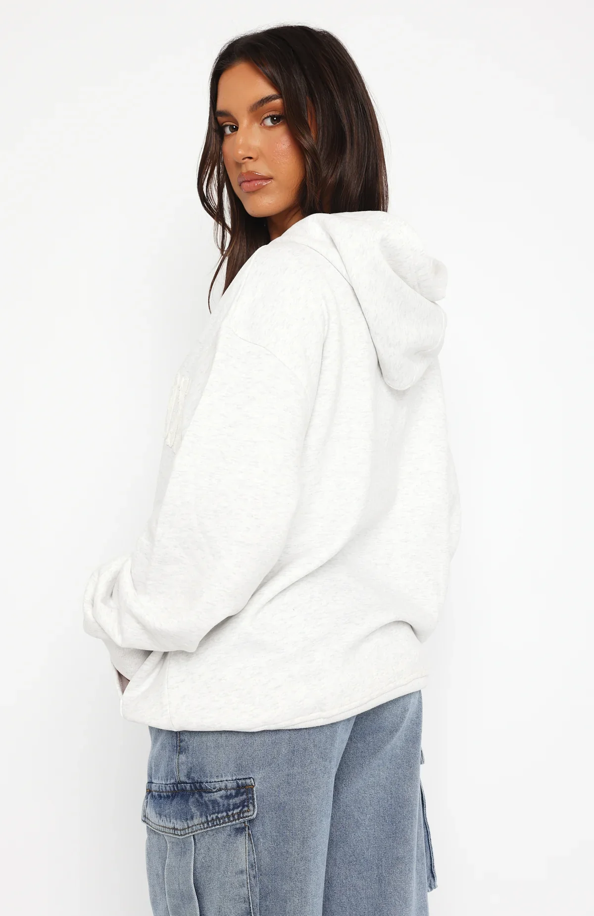 Shout It Out Oversized Hoodie Grey Marle - luluinthesky