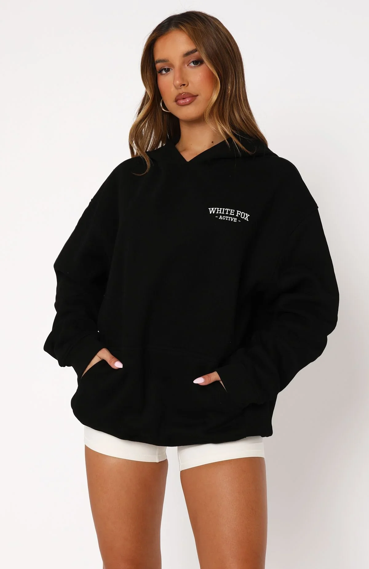 Taking Sides Oversized Hoodie Black - luluinthesky
