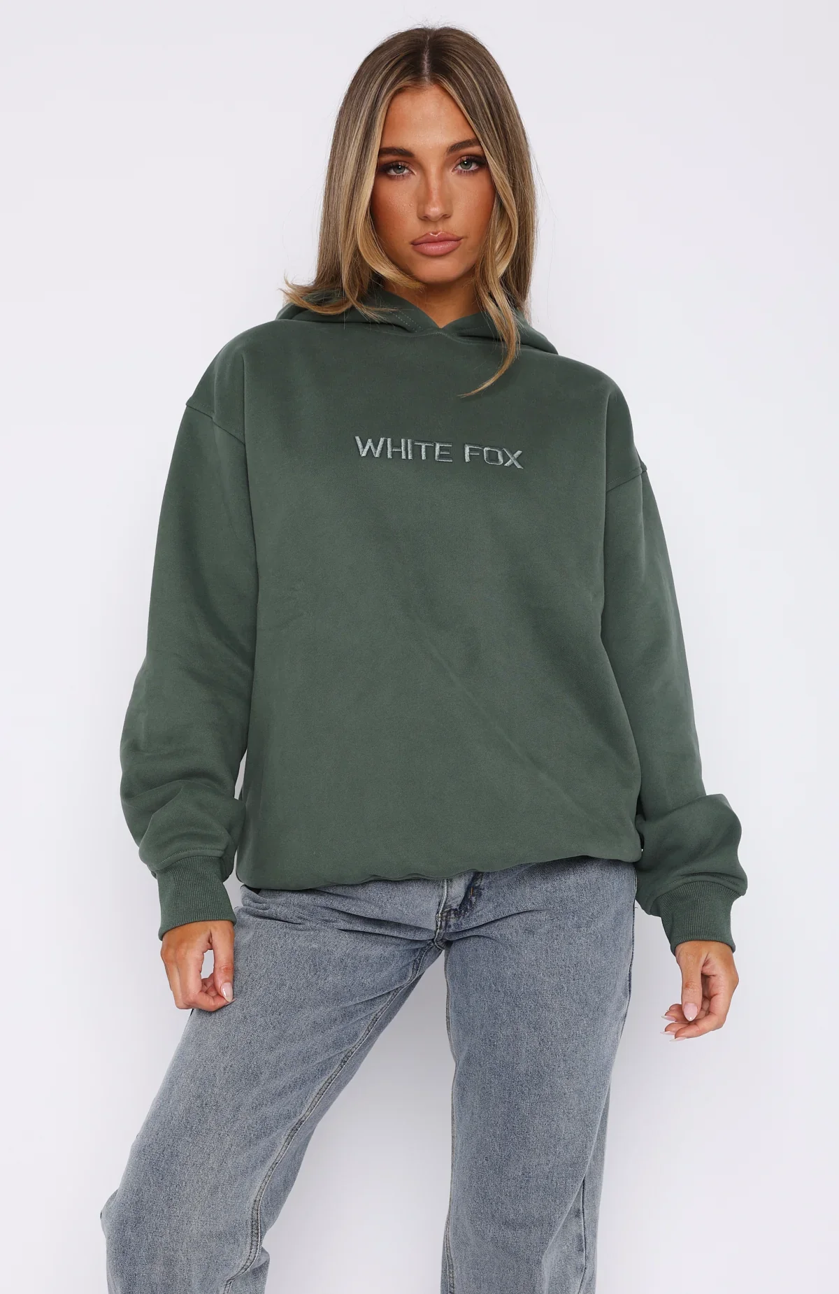 Stay Lifted Oversized Hoodie Dark Green - luluinthesky