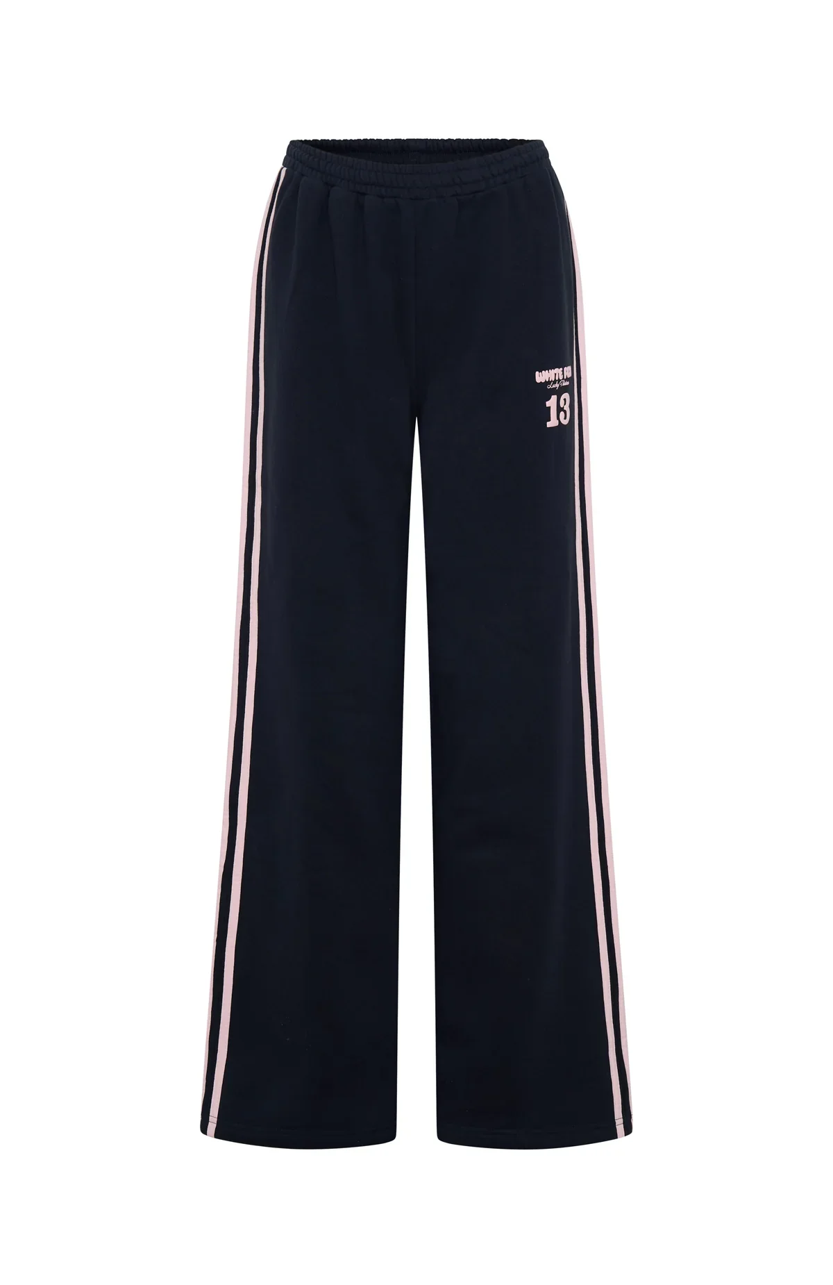 Lucky Thirteen Charise Wide Leg Sweatpants Navy - luluinthesky