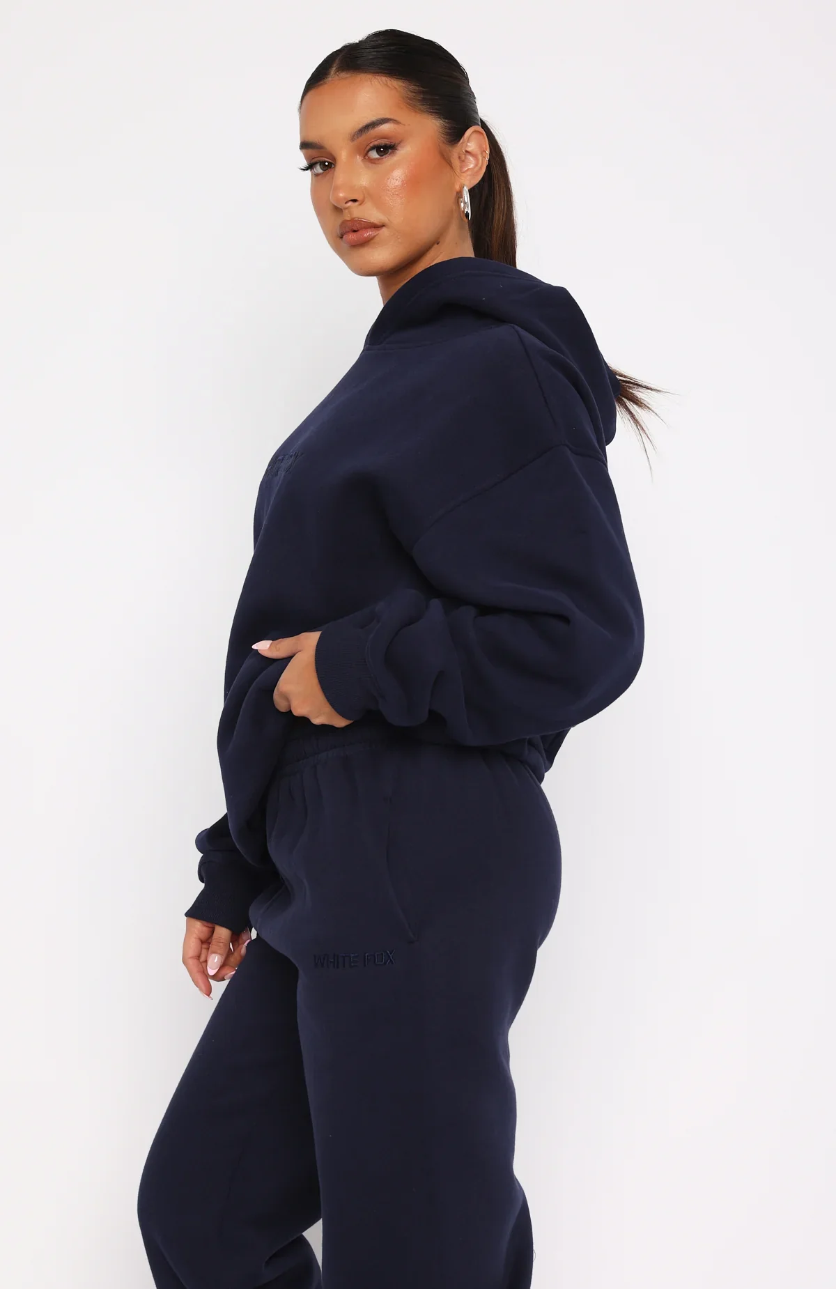 Stay Lifted Oversized Hoodie Navy - luluinthesky