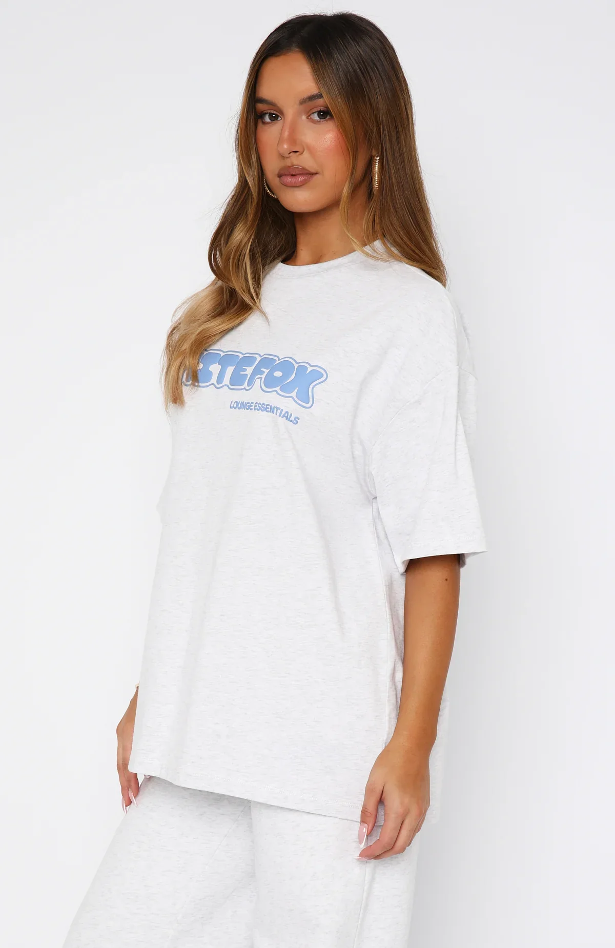 Give It A Try Oversized Tee Grey Marle - luluinthesky