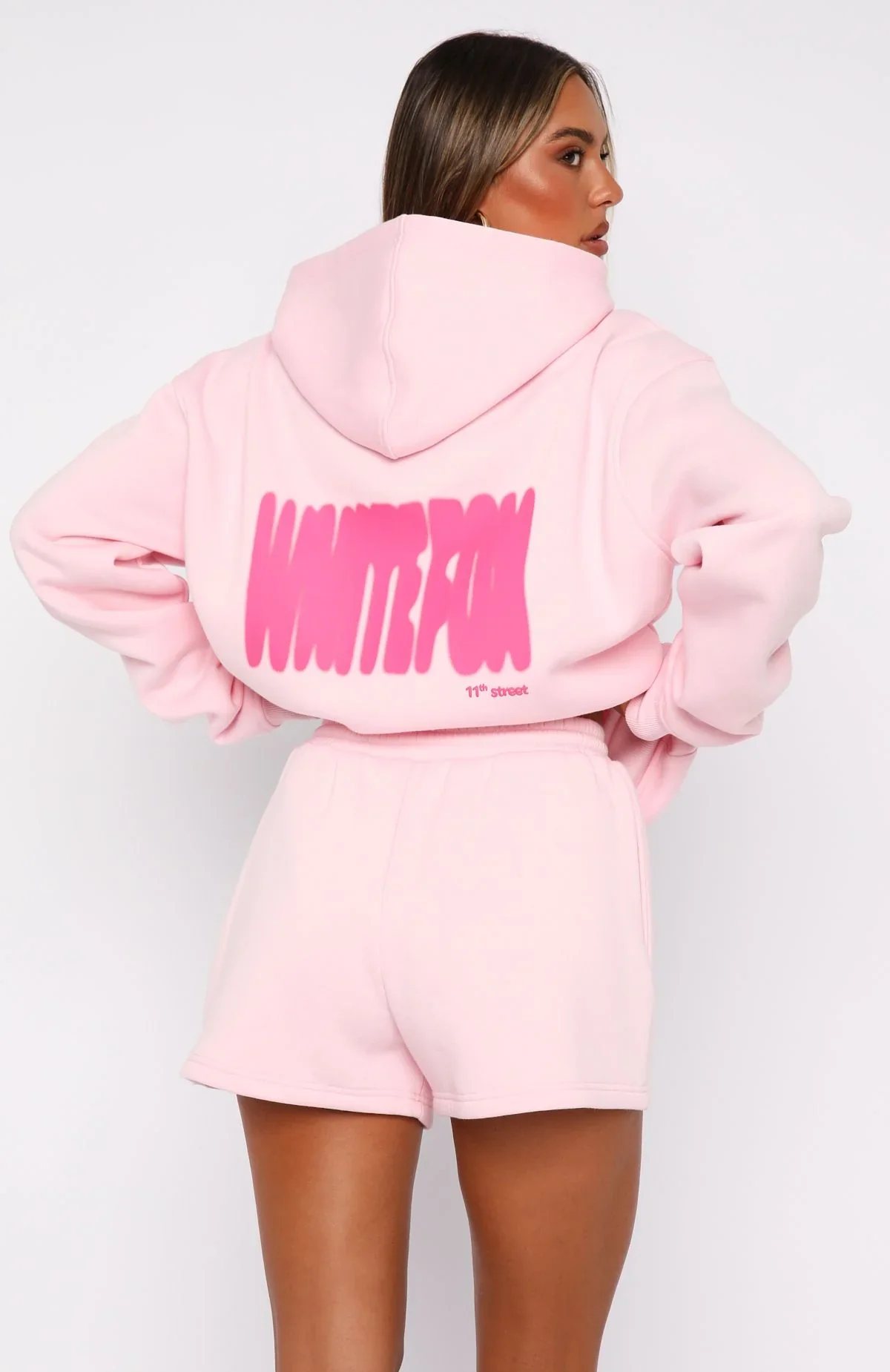 11th Street New York Or Nowhere Lounge Shorts Pink Sugar - luluinthesky