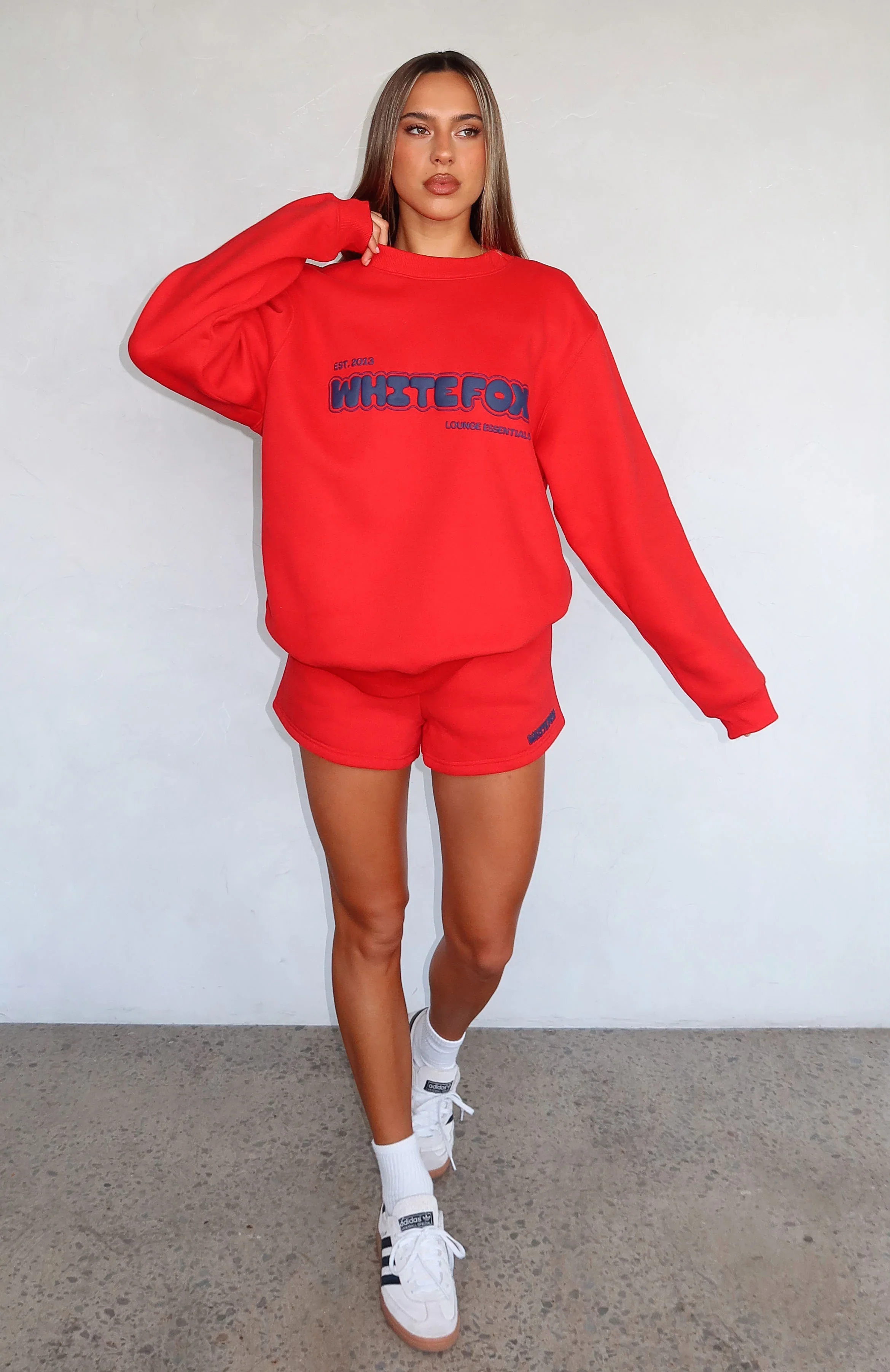 Give It A Try Lounge Shorts Red - luluinthesky