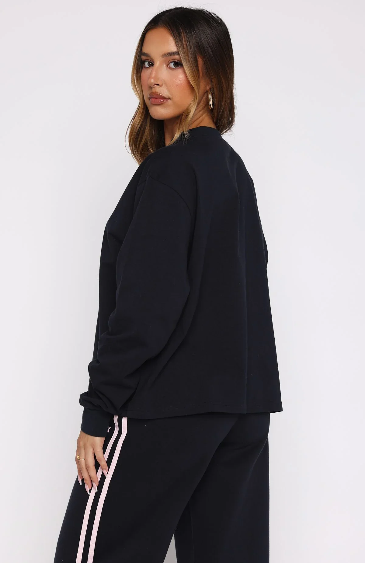 Lucky Thirteen Charise Long Sleeve Tee Navy - luluinthesky